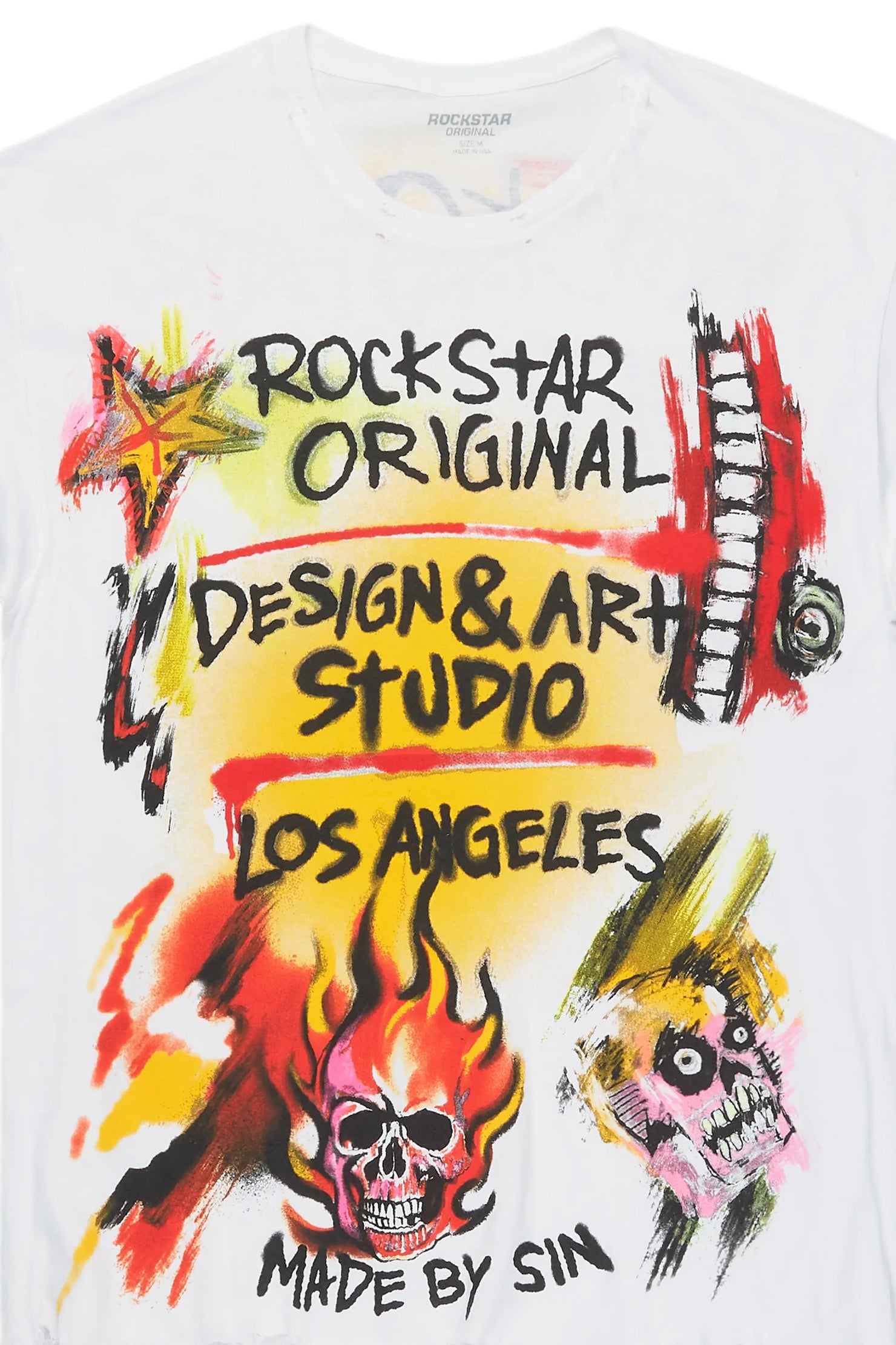 Soweto White Oversized Graphic T-Shirt