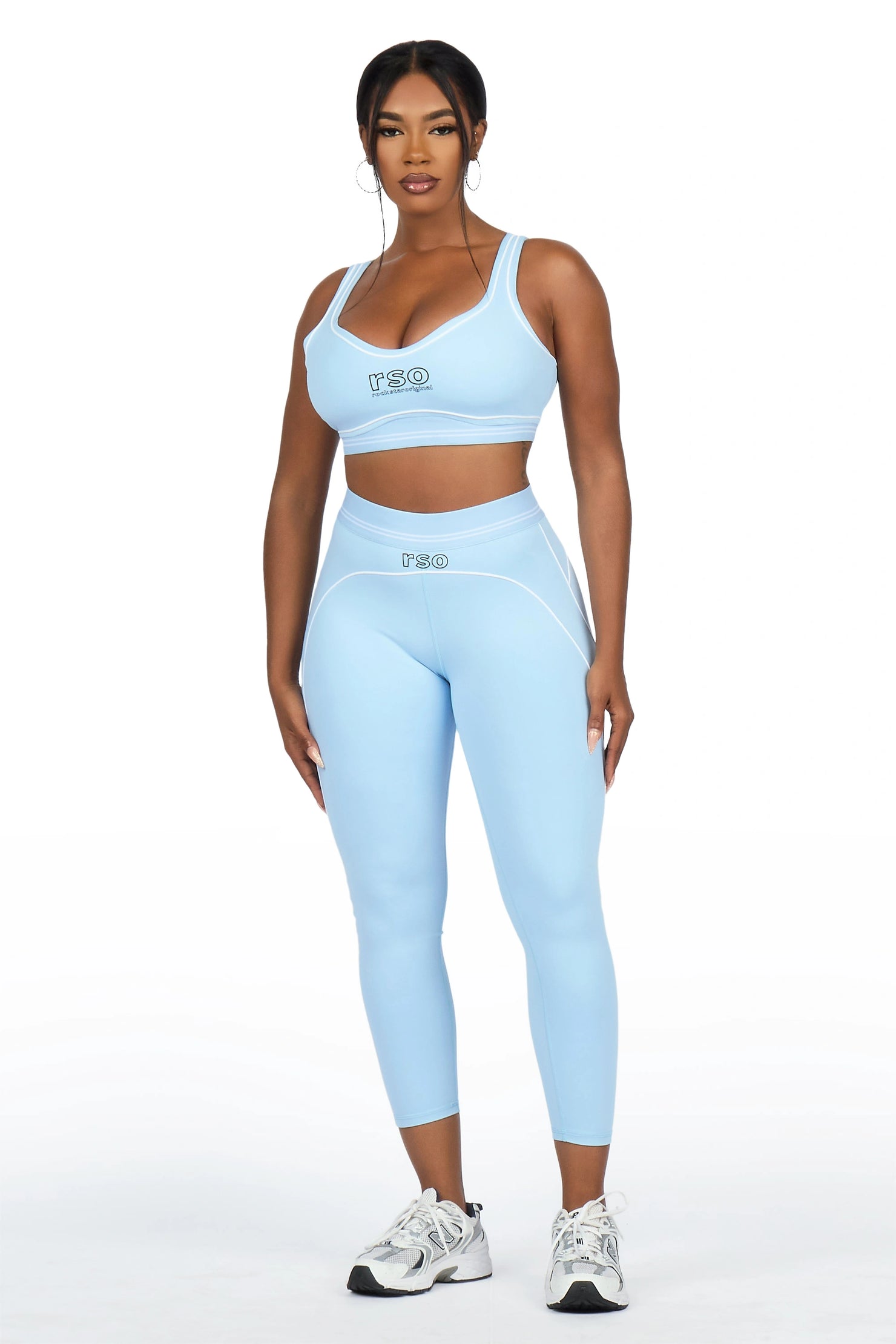 Shamari Light Blue Tank Active Legging Set