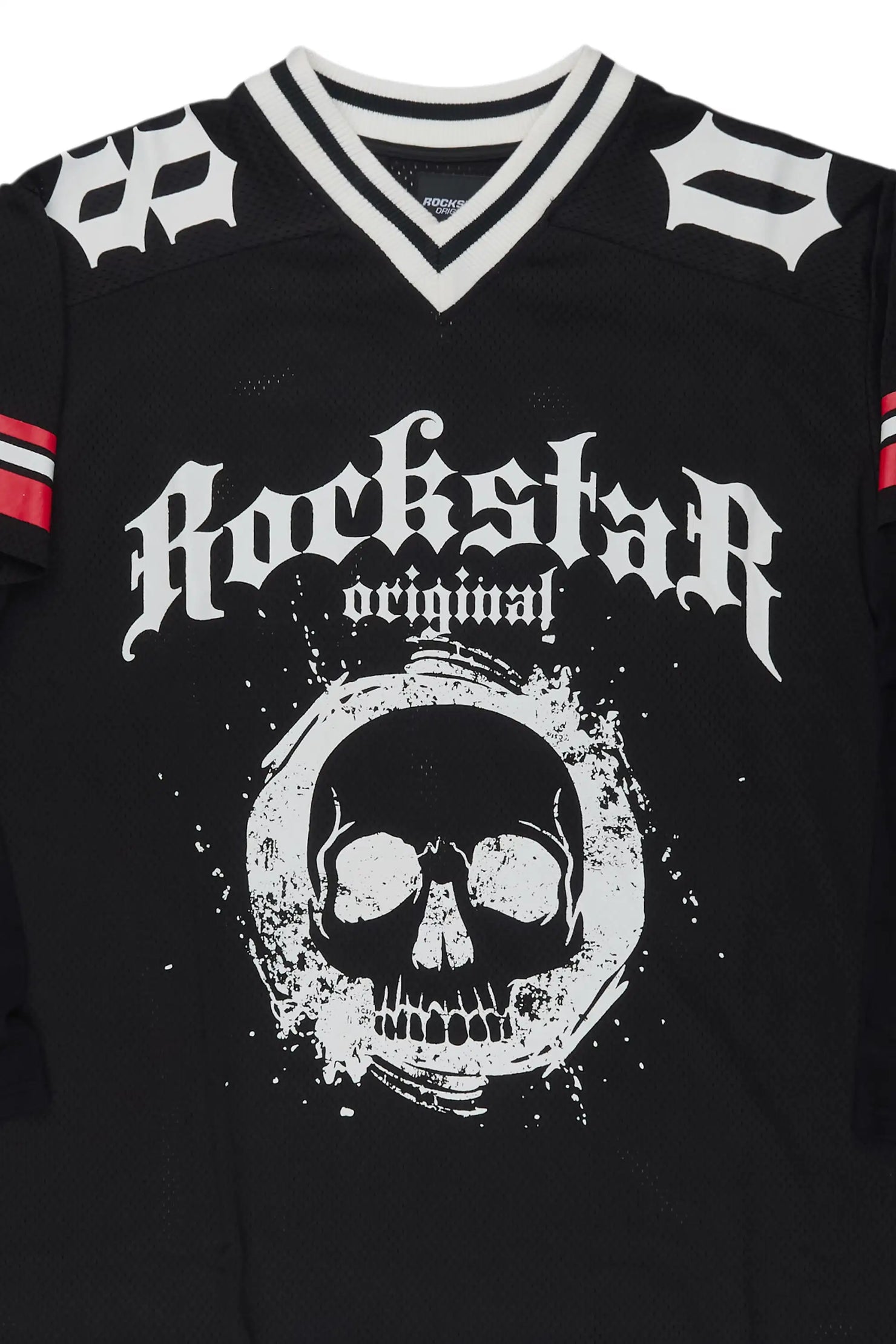 Taika Black Double Layer L/S Mesh Jersey