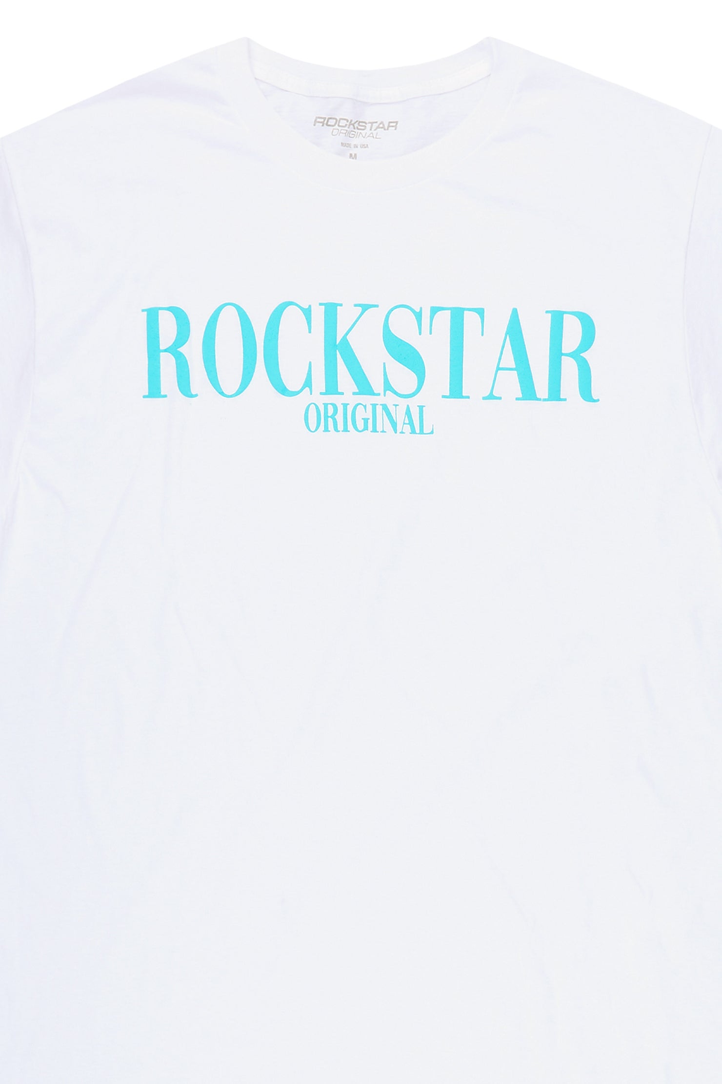 Octavio 2.0 White/Blue Oversized Graphic T-Shirt