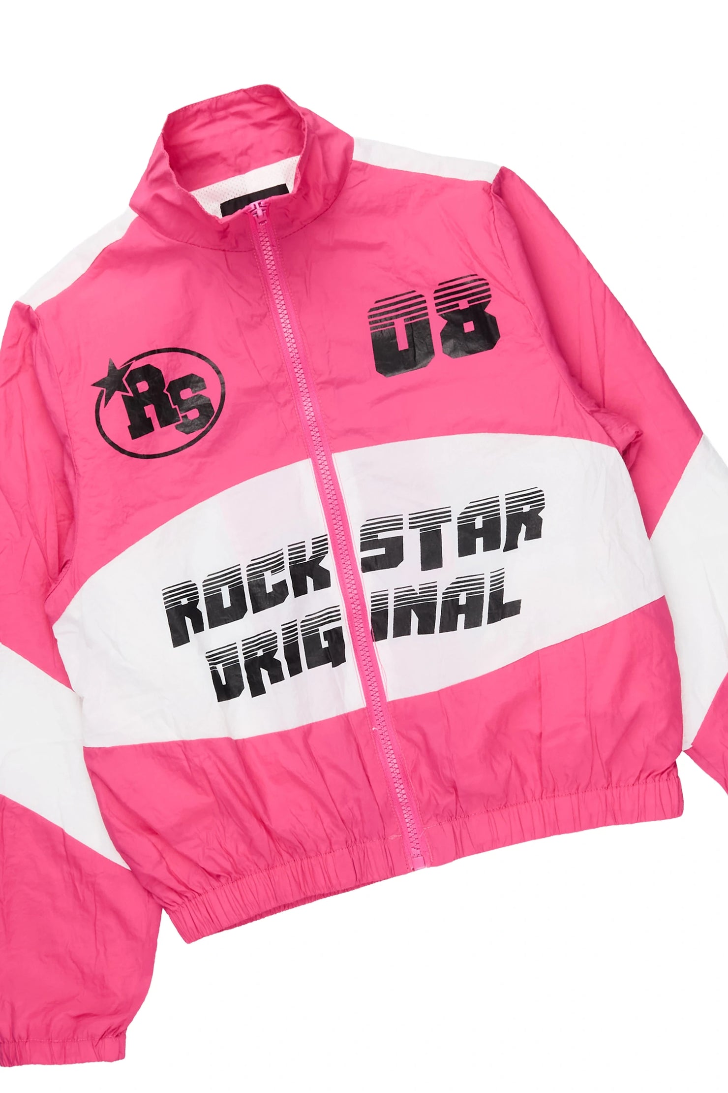 Girls Wayra Fuchsia/White Windbreaker Jacket Track Set