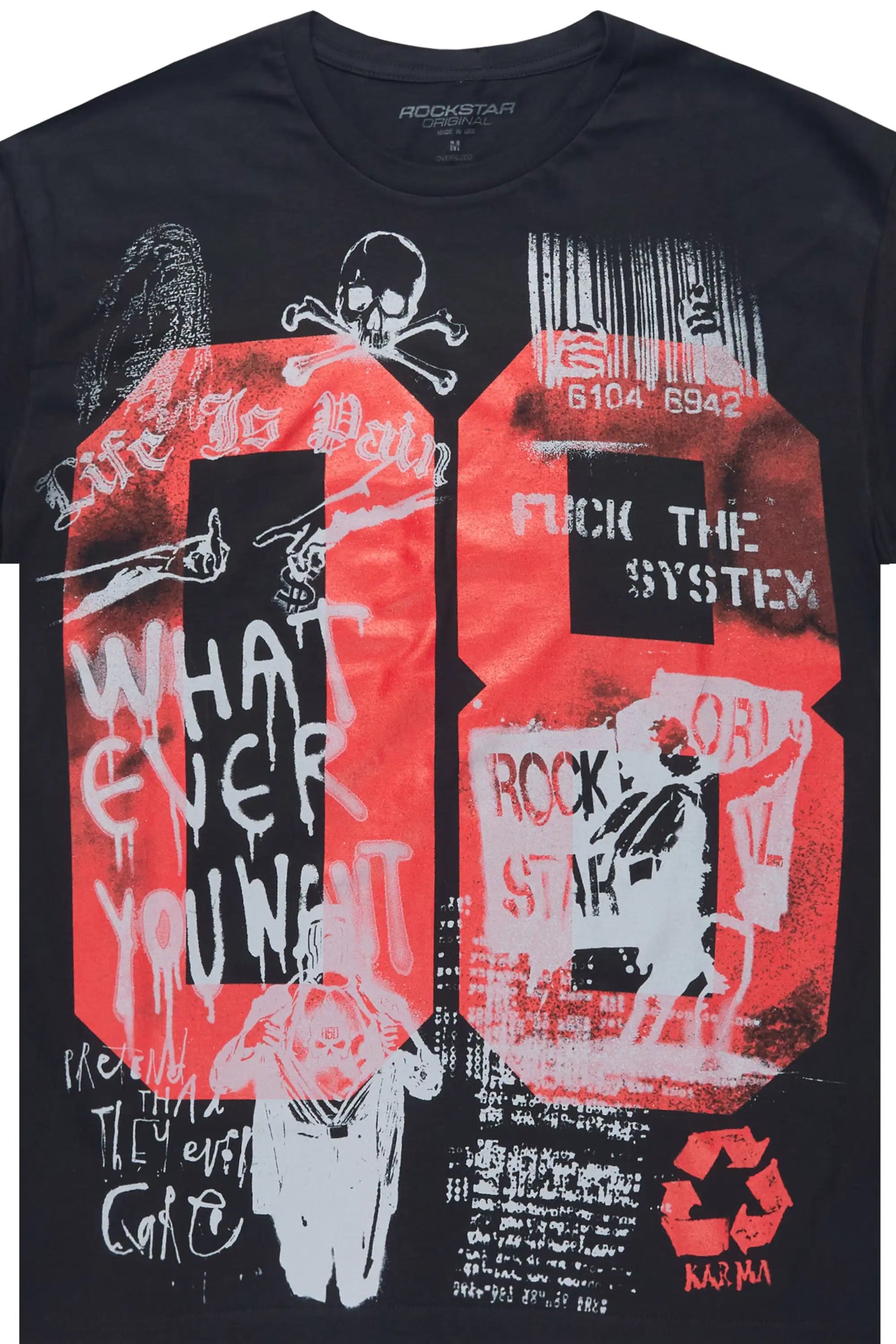 Kammile 2.0 Black Oversized T-Shirt