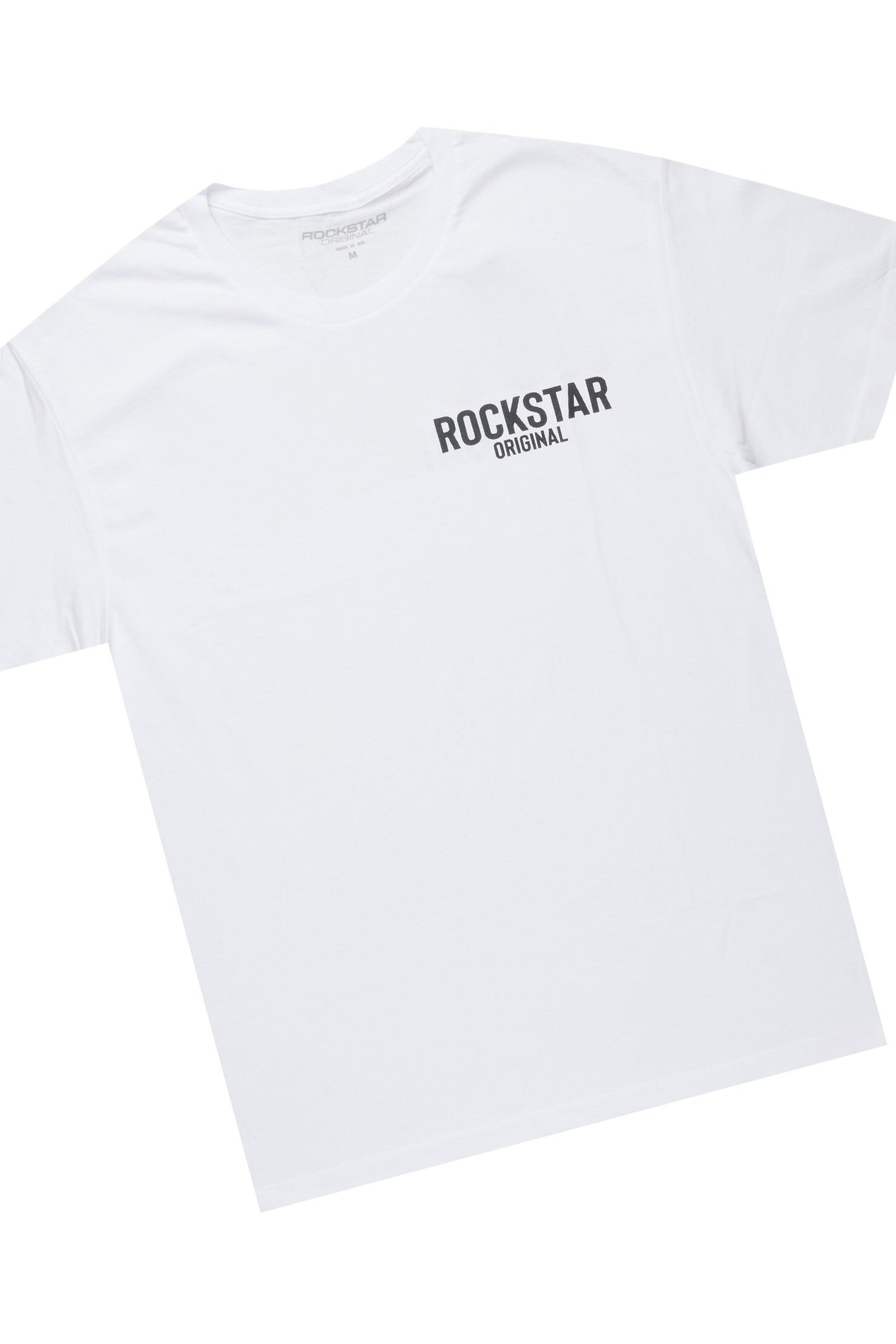 Sana White/Black T-Shirt/Grey Stacked Track Pant Set