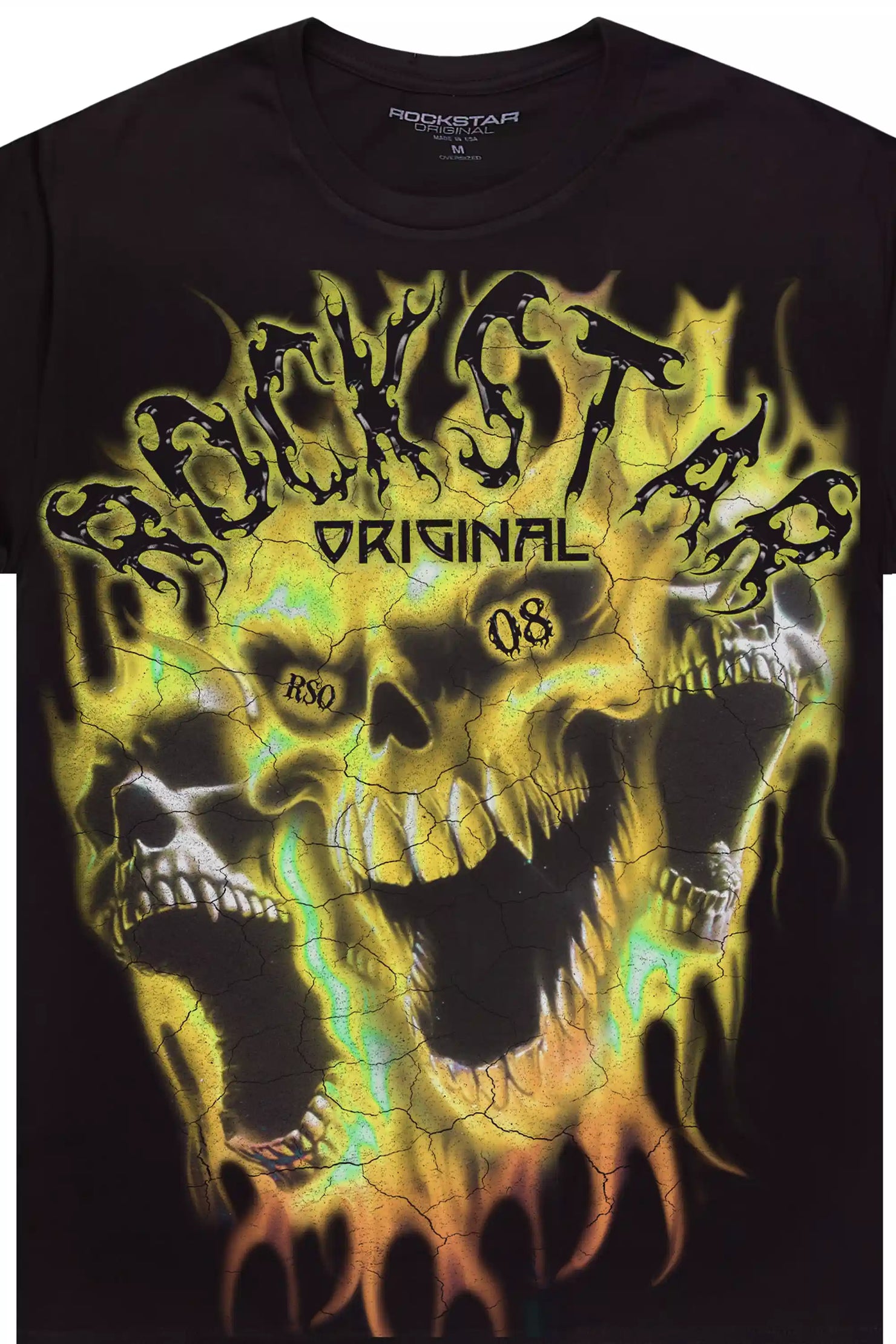 Darria Black/Yellow Graphic Short Sleeve Tee