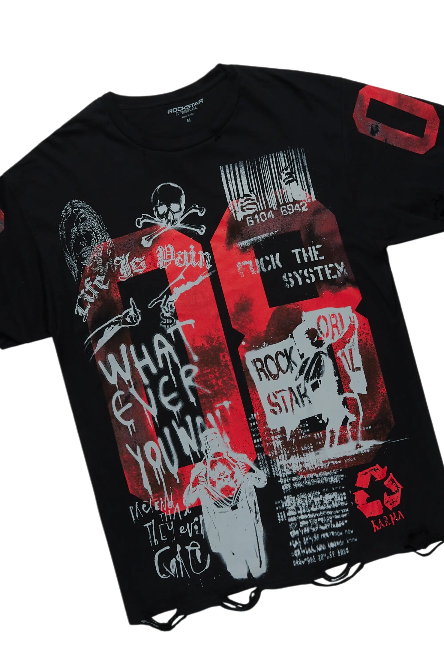 Grill Black T-Shirt/Denim Short Set