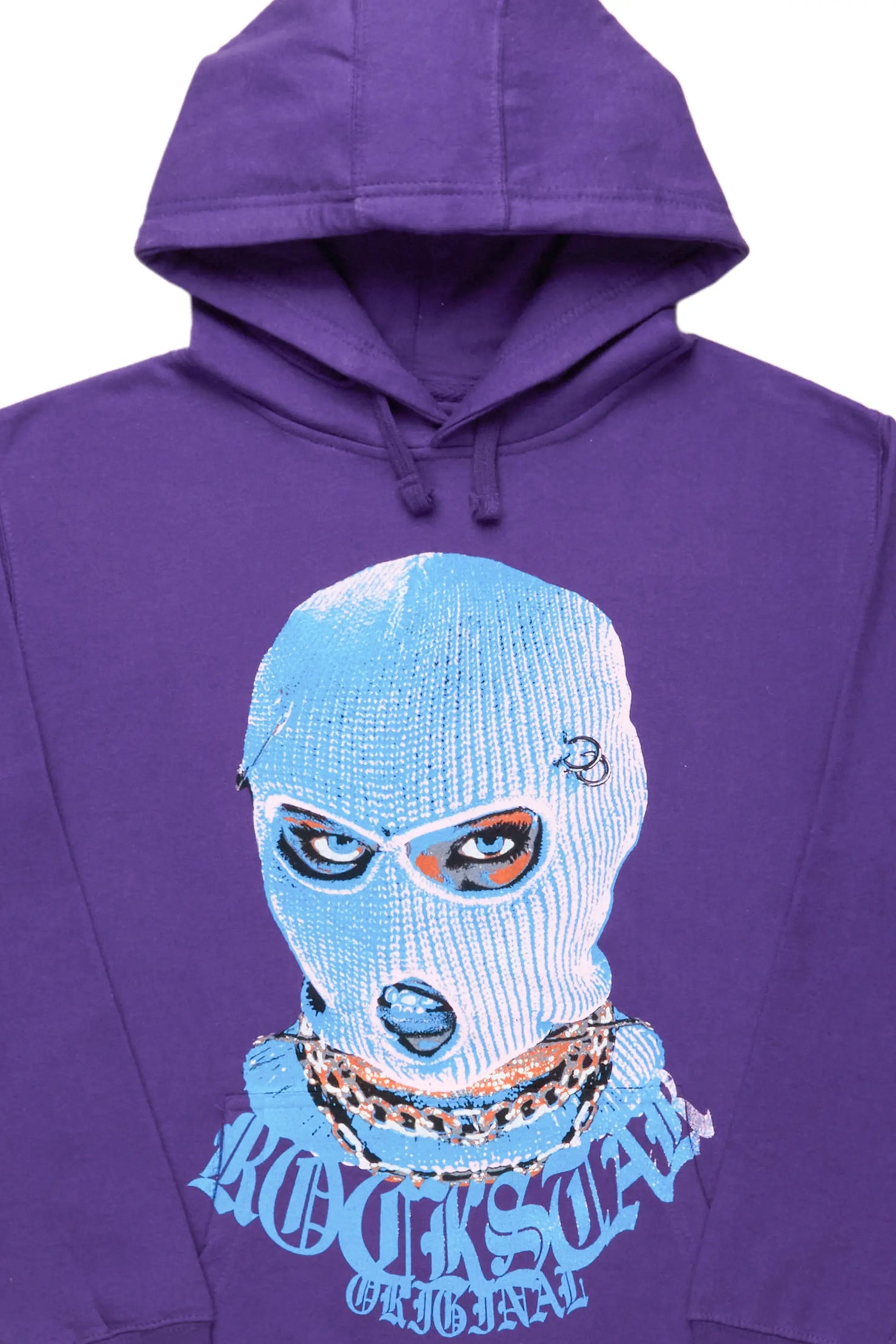 Murdra Purple Graphic Hoodie