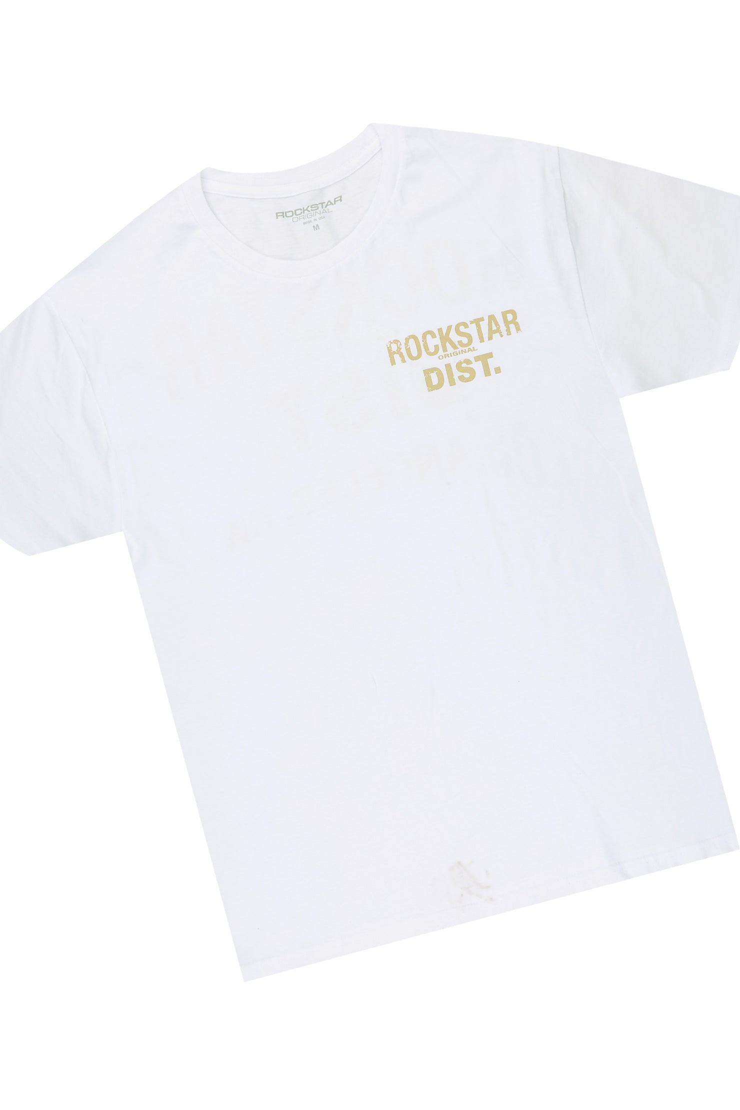 Lake White/Dirty Blue Graphic T-Shirt & Malix Barrel Fit Jean Set