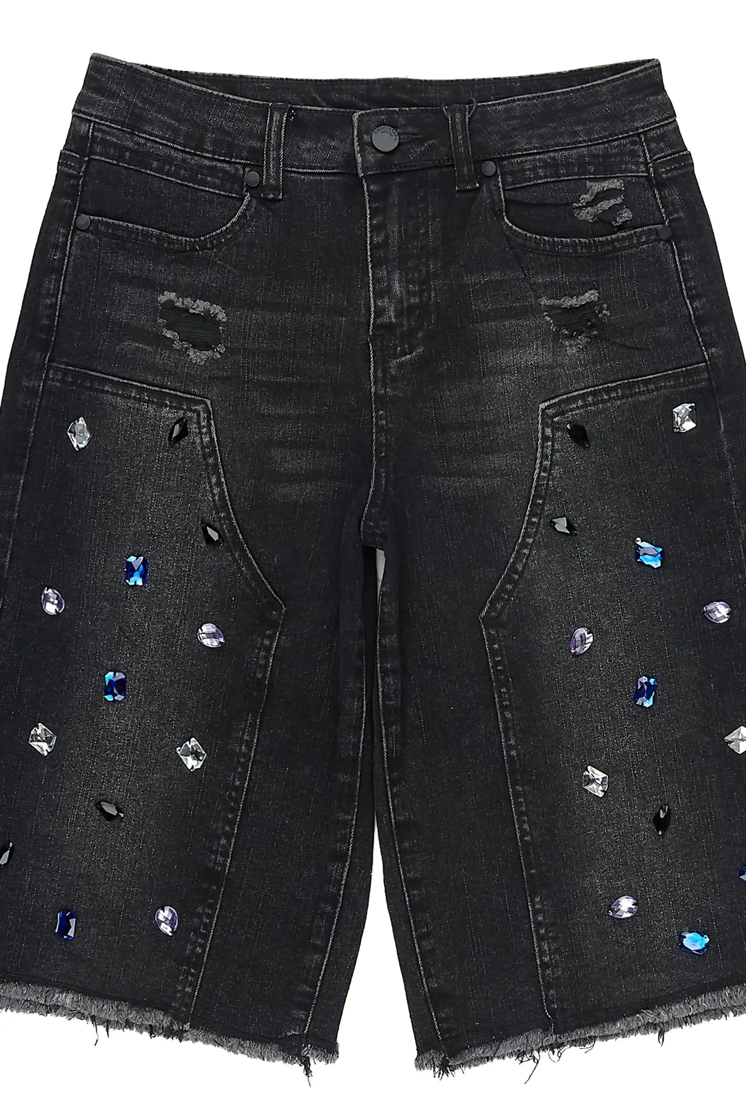 Boys Allex Black Baggy Jort