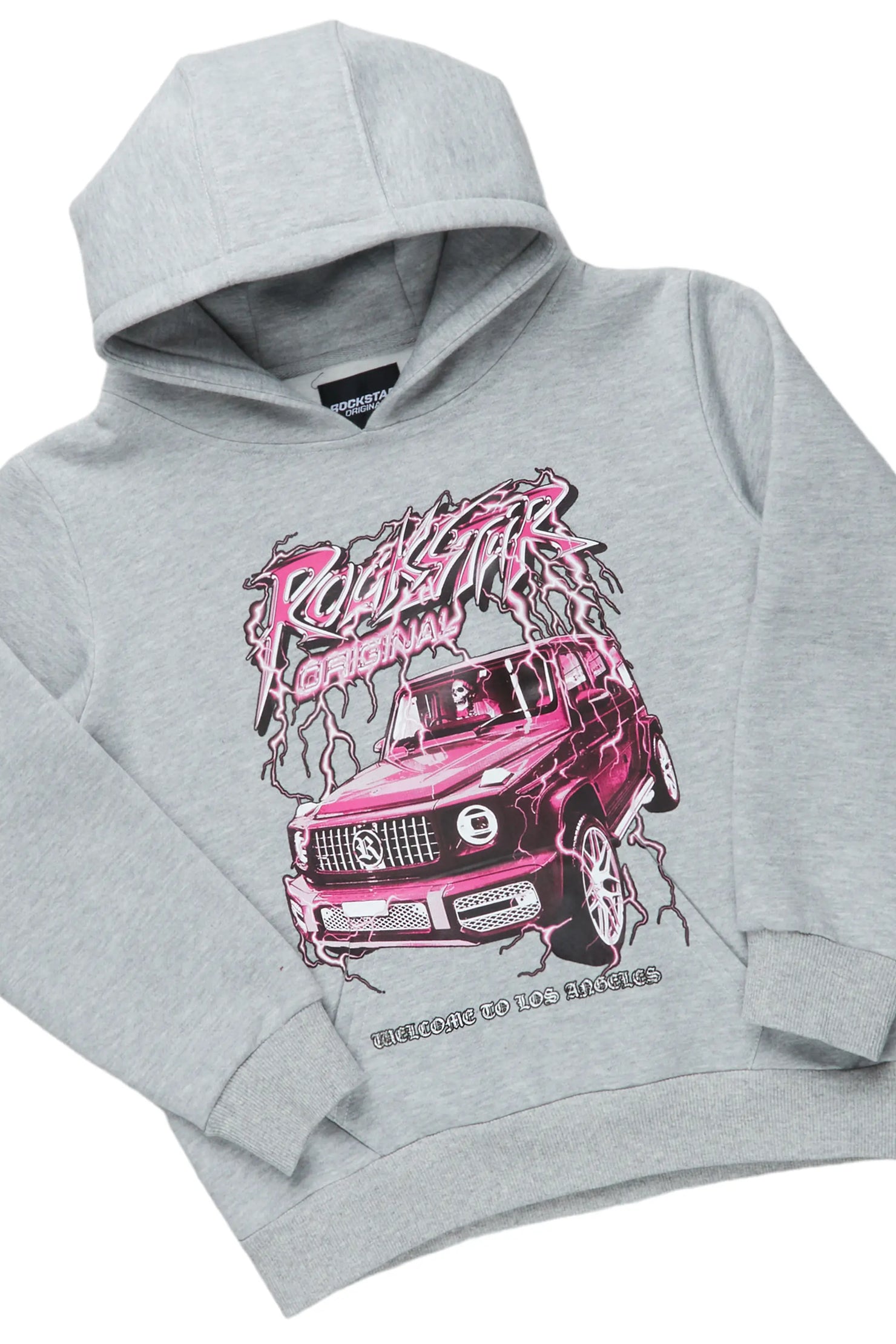 Boys Dawson Grey Hoodie Slim Fit Track Set