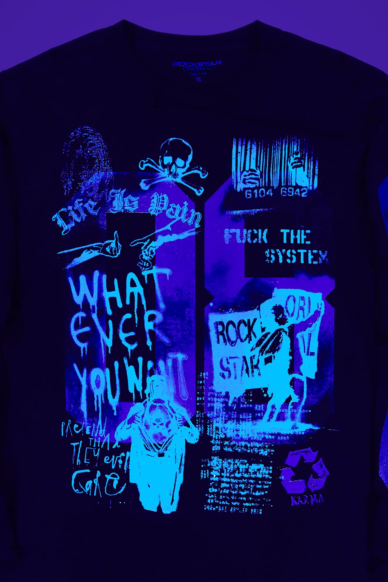 Grill Black Long Sleeve Graphic T-Shirt