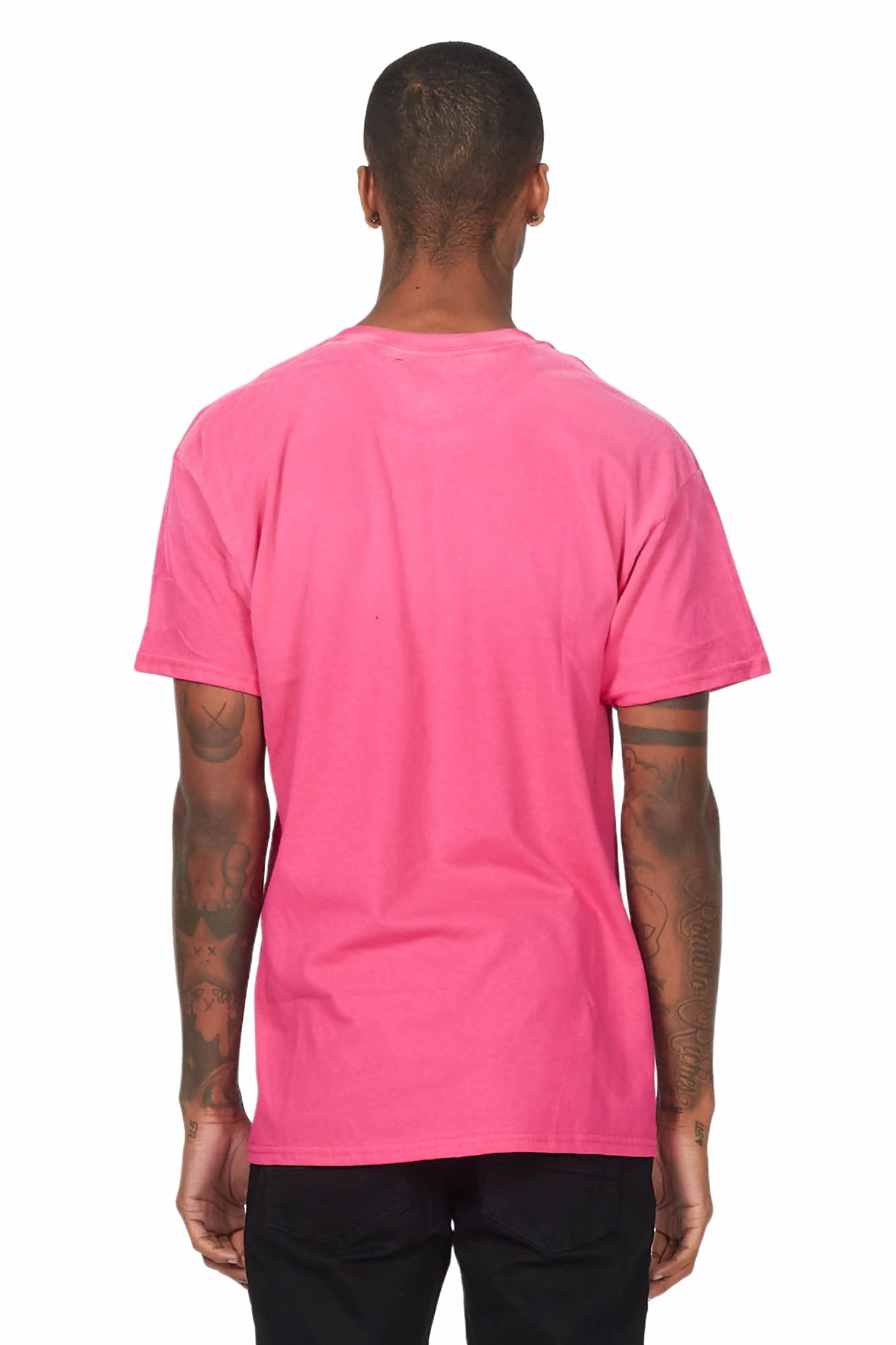 Palmer Pink/White Graphic T-Shirt