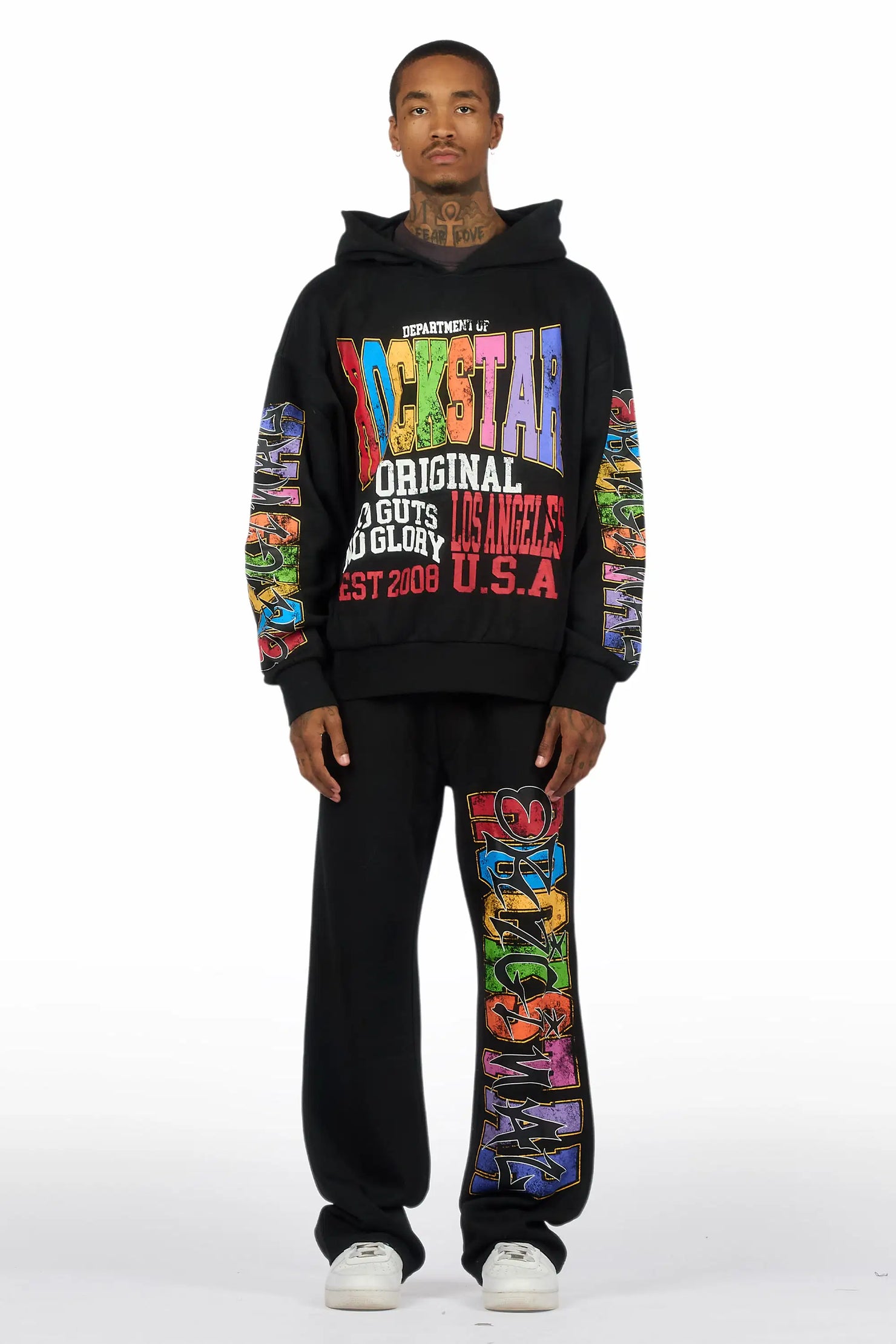 Bunt Black Hoodie/Baggy Pant Track Set