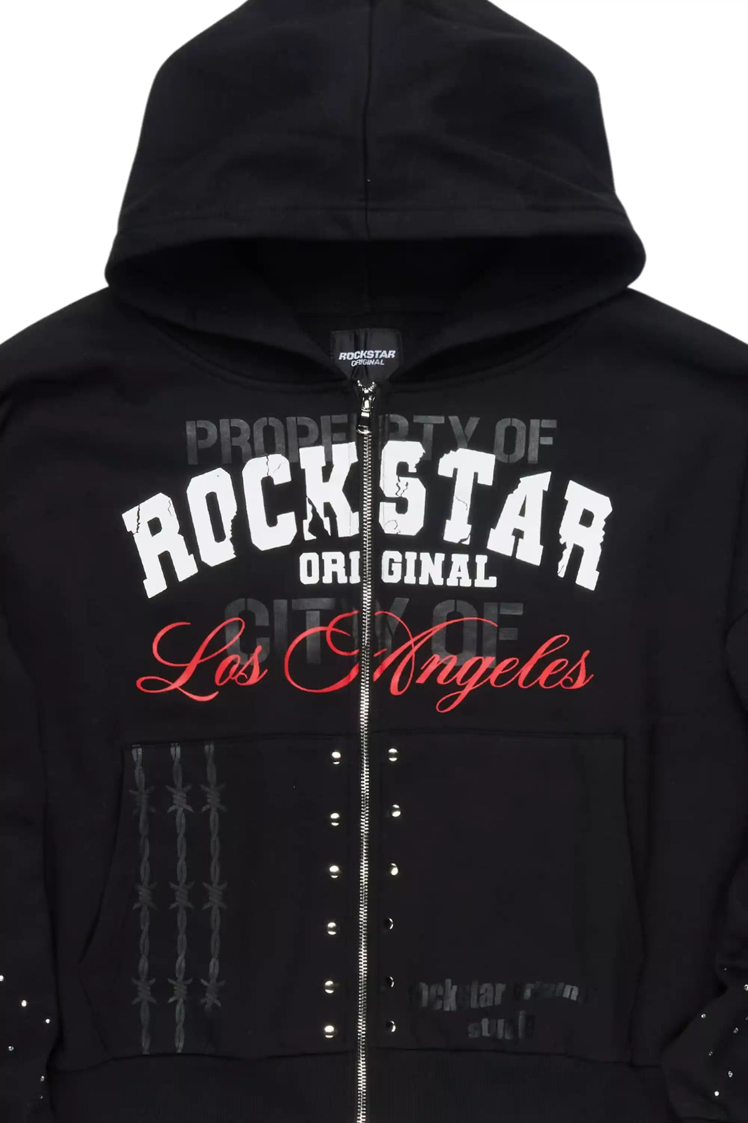 Cypher Black Rhinestone Hoodie