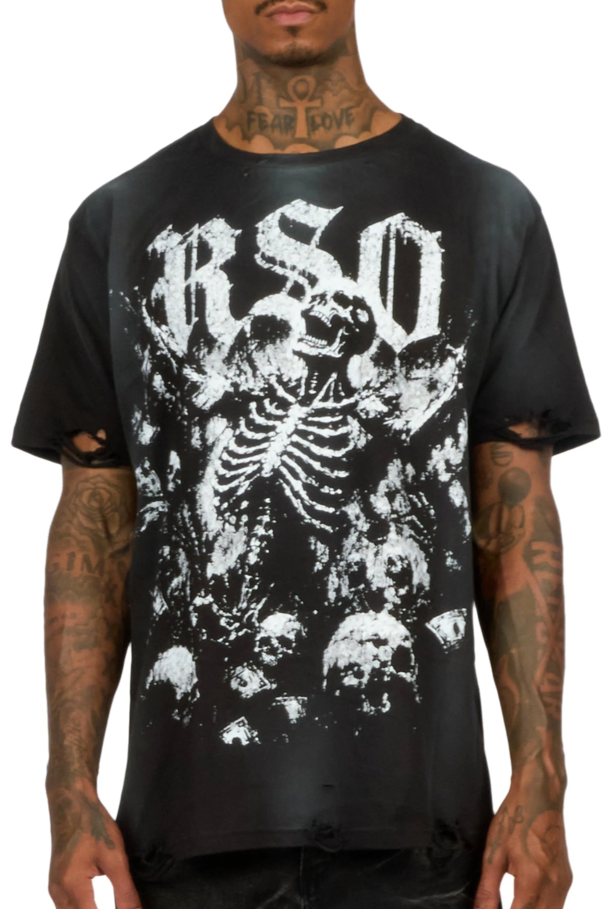 Mammonyx Black Oversized Graphic T-Shirt