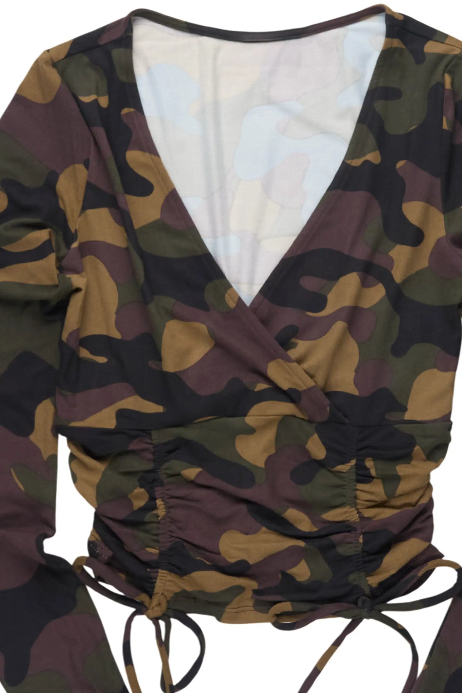 Jakiya Camo Long Sleeve Top