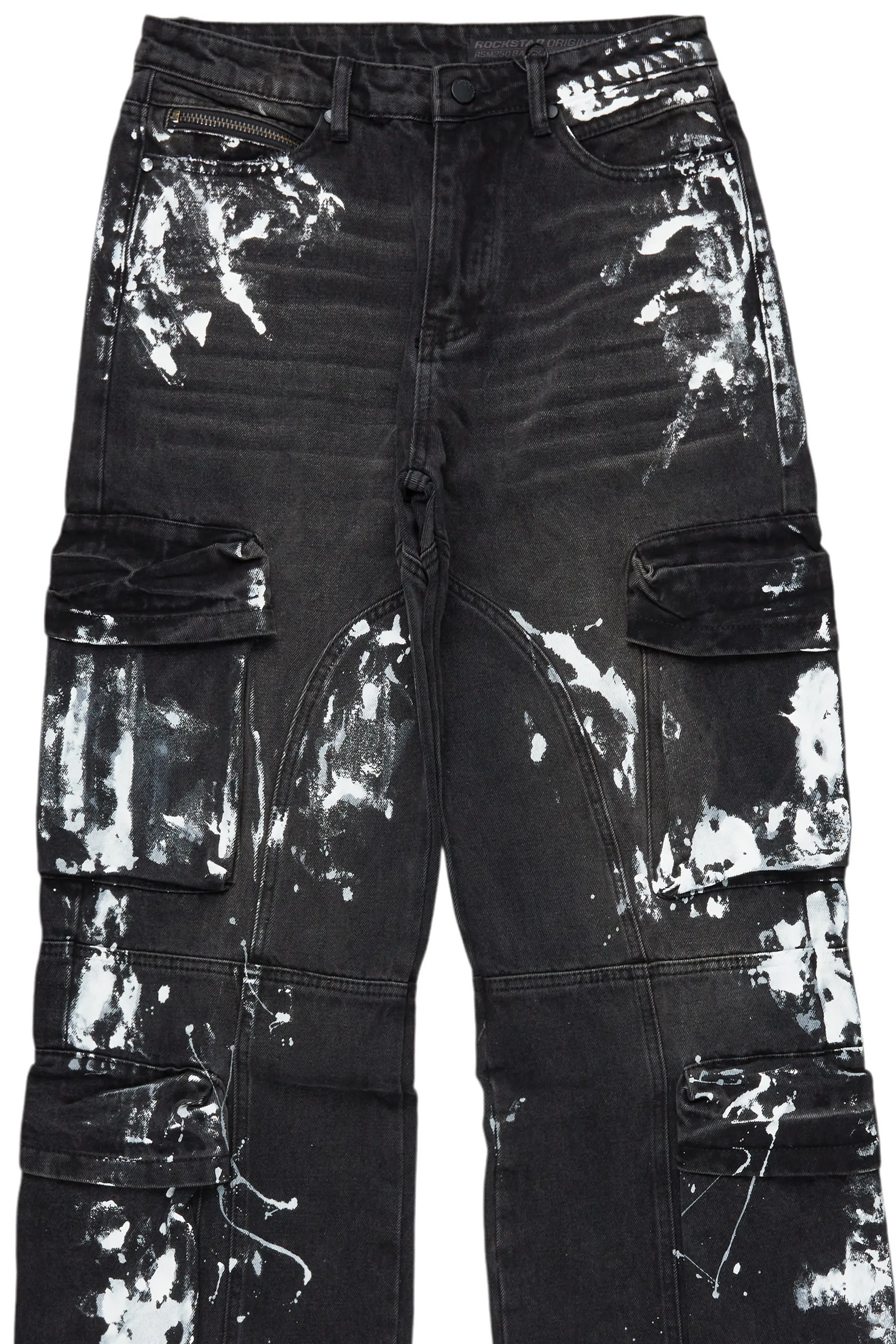 Alary Painter Black Baggy Fit Cargo Jean