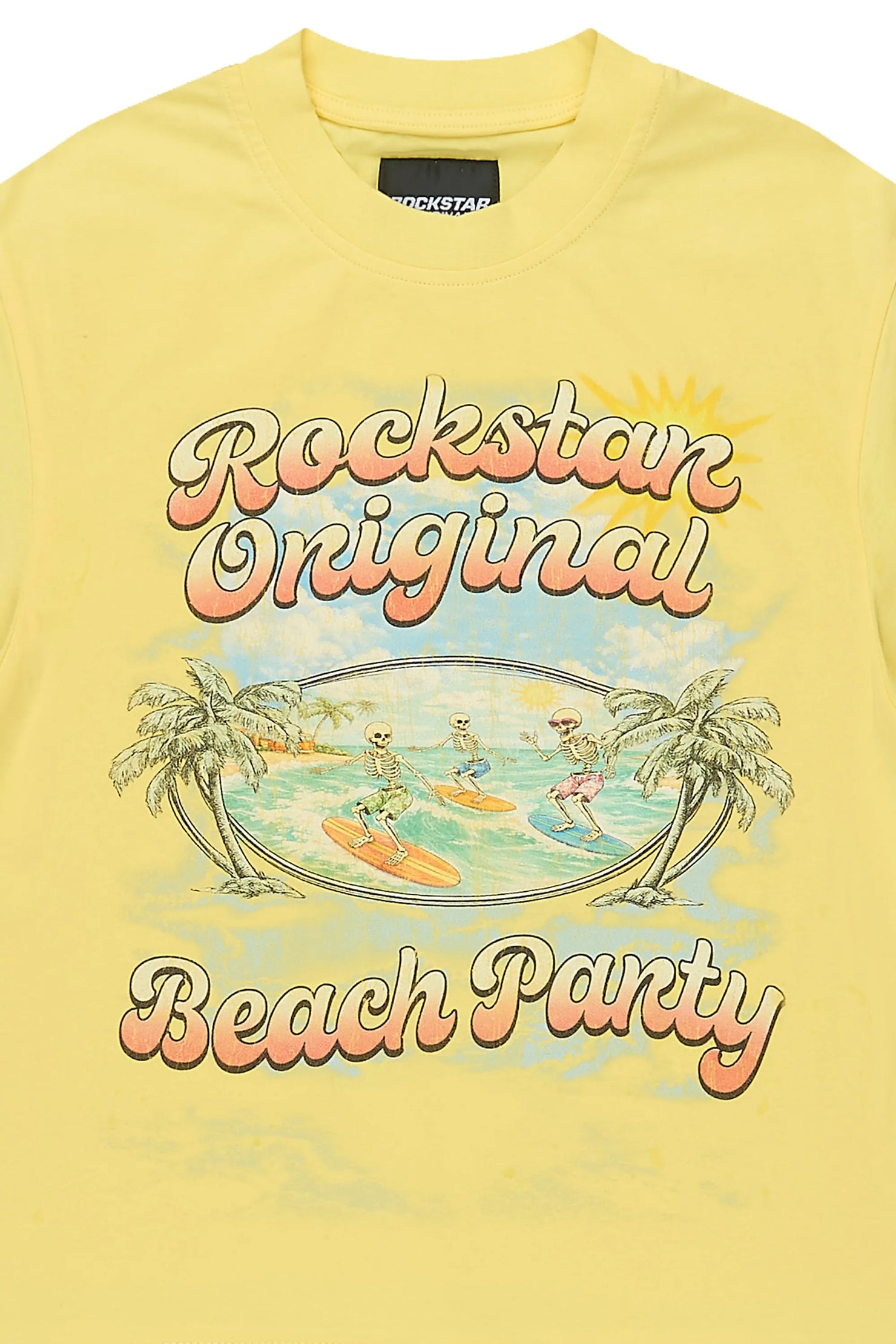 Girls Kanni Yellow Graphic T-Shirt