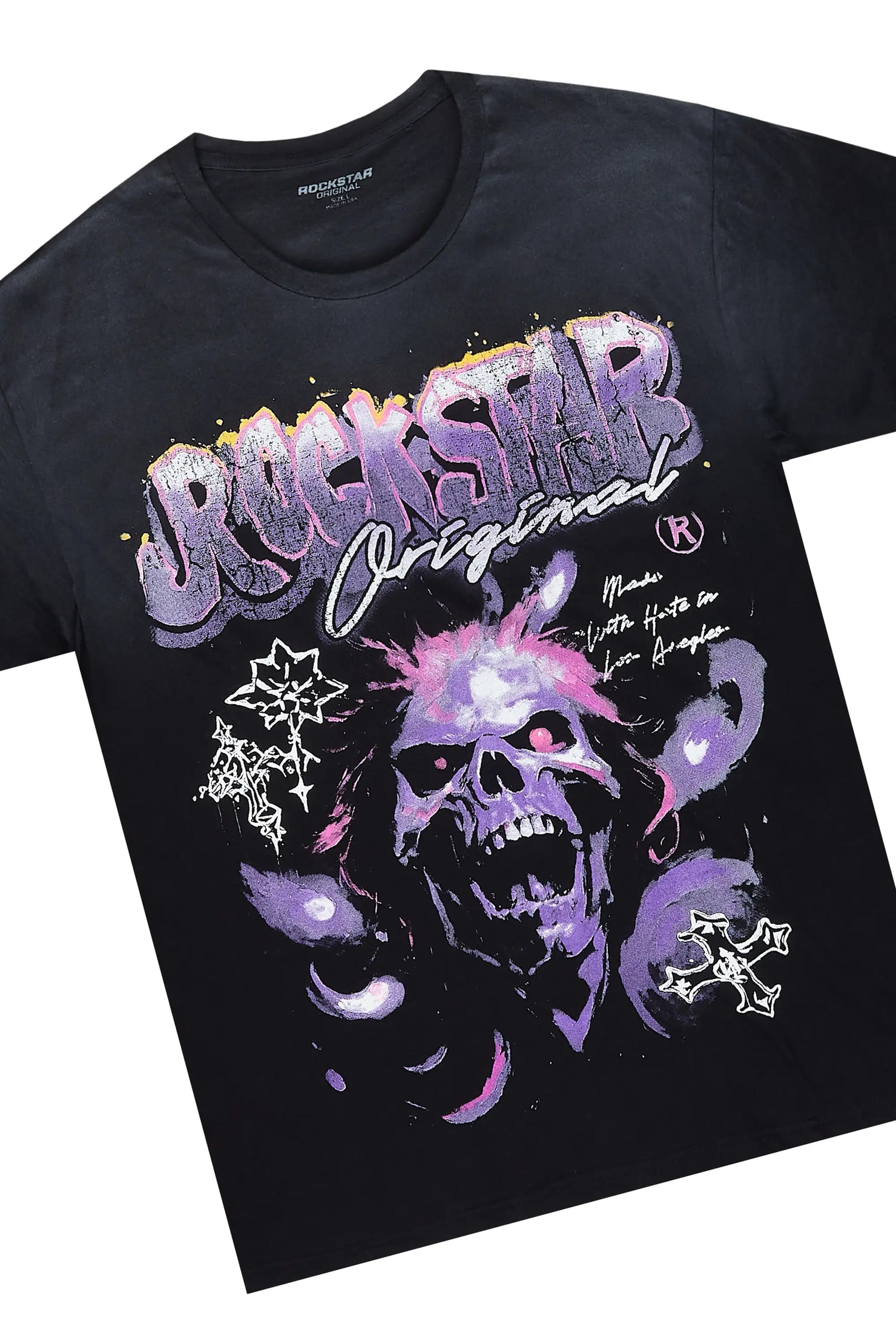 Yamal Black T-Shirt/Stacked Flare Jean Bundle