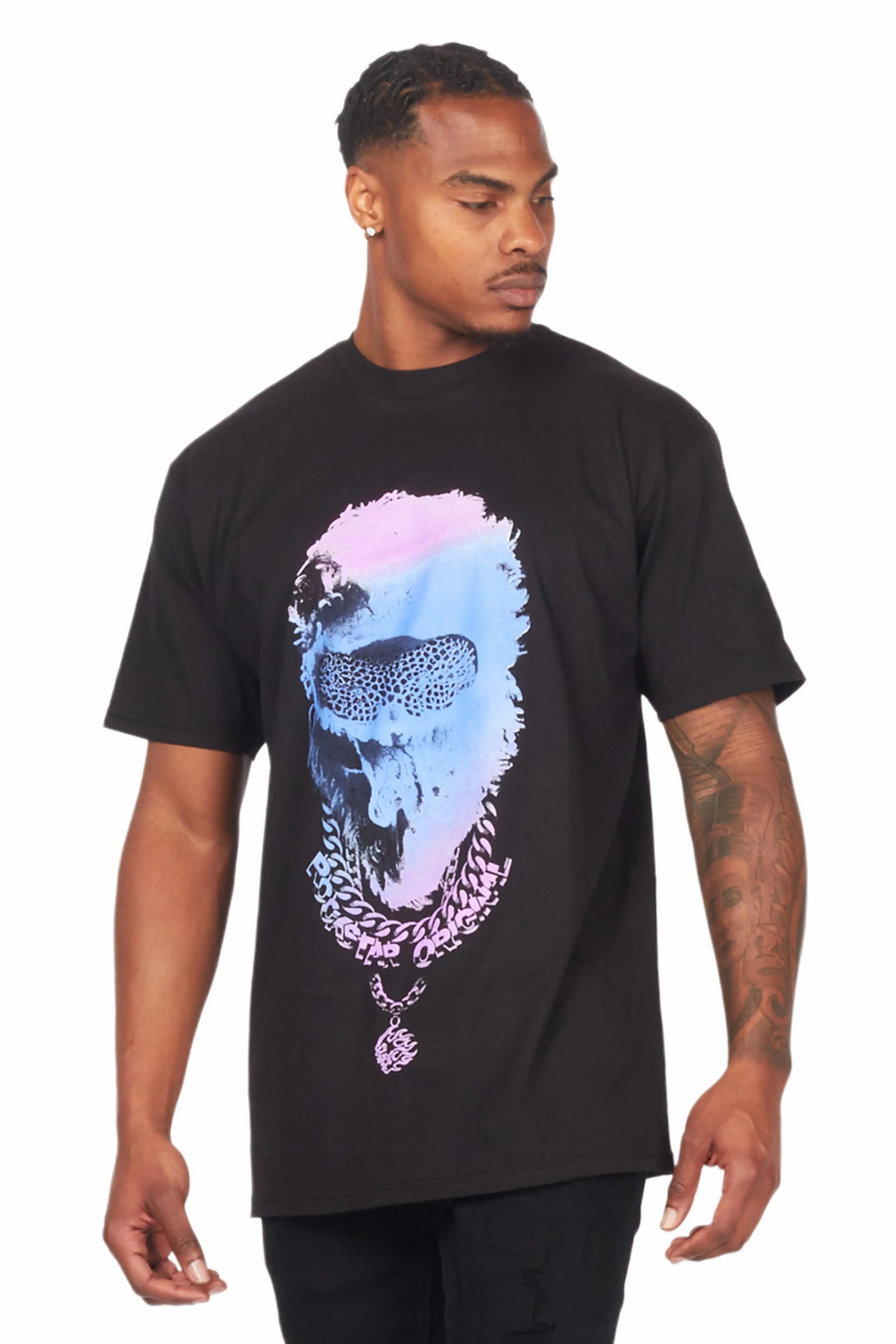 Ponce Black/Purple Graphic T-Shirt