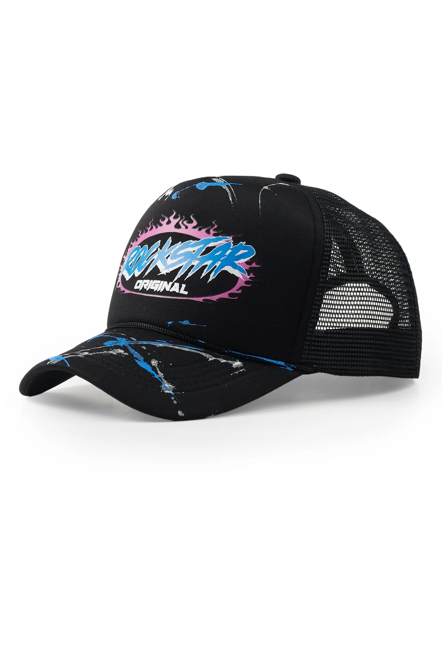 Hasani Black Graphic Trucker Hat