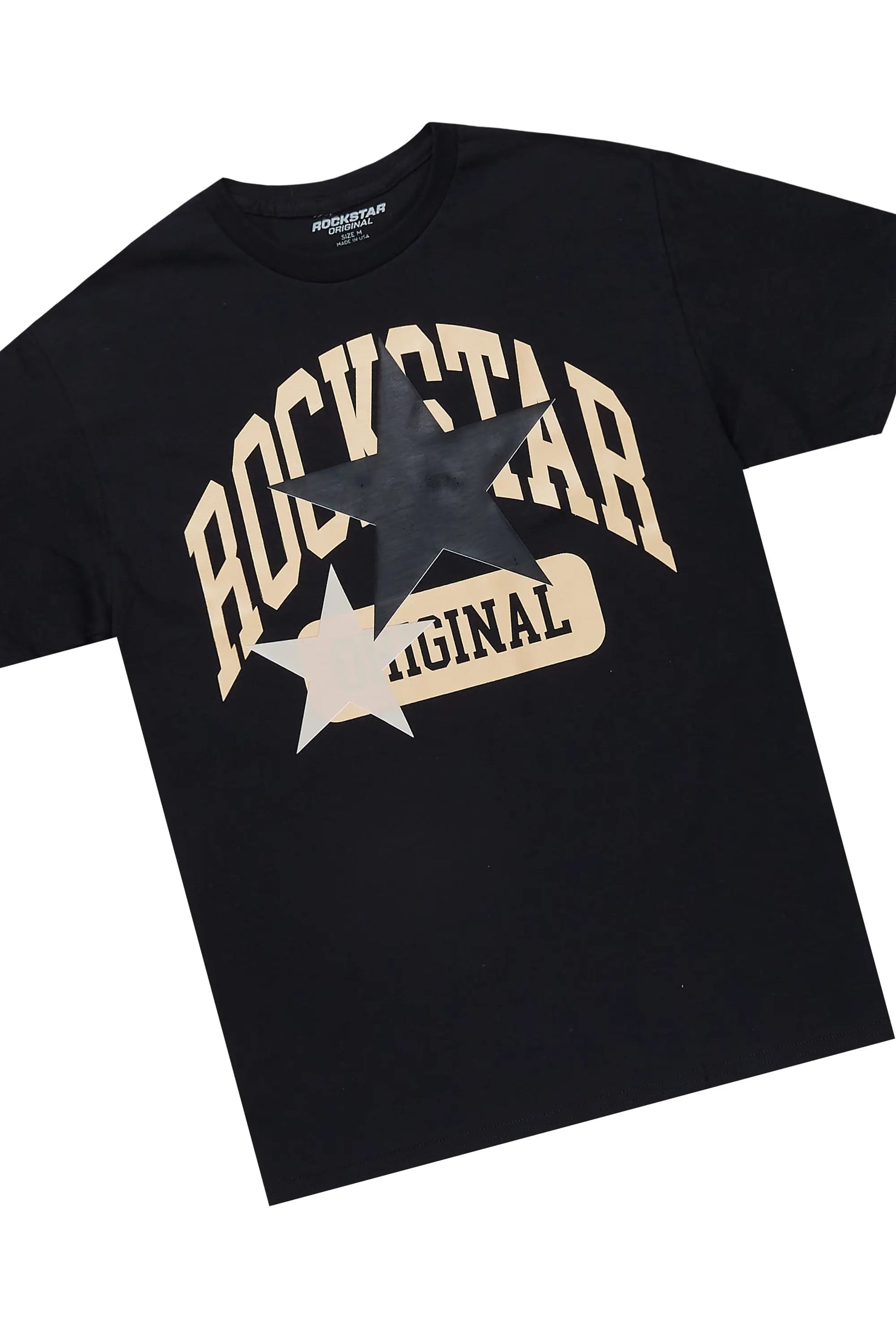 Mallor Beige/Black T-Shirt/Cargo Stacked Track Set
