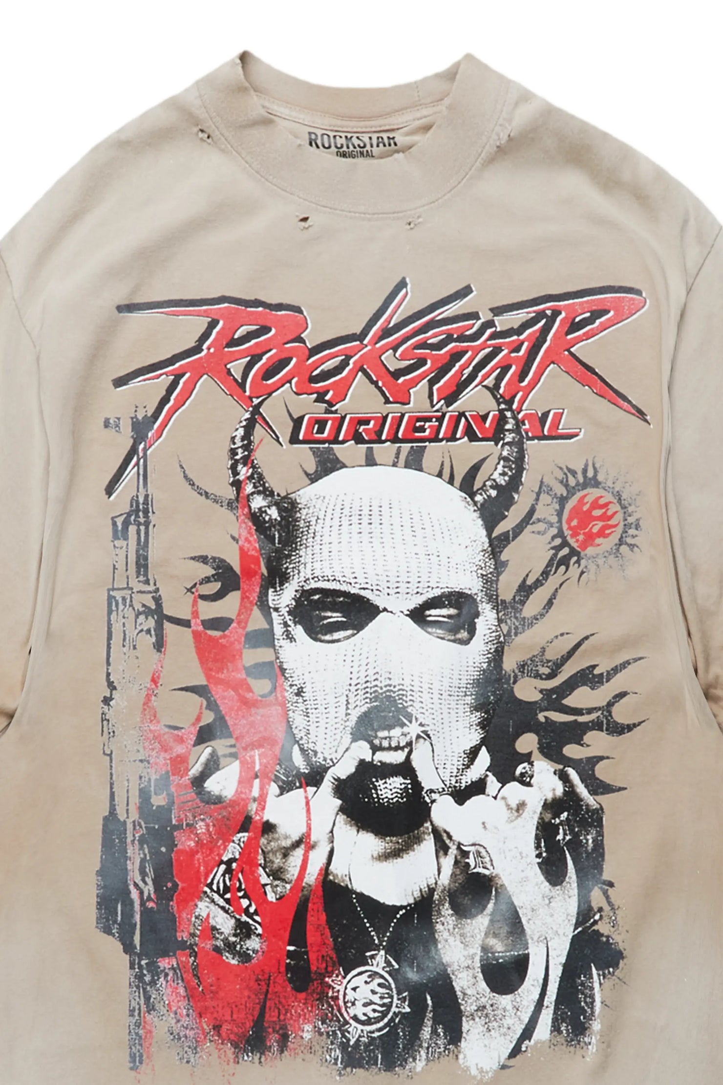 Mercy Oatmeal Oversized T-Shirt