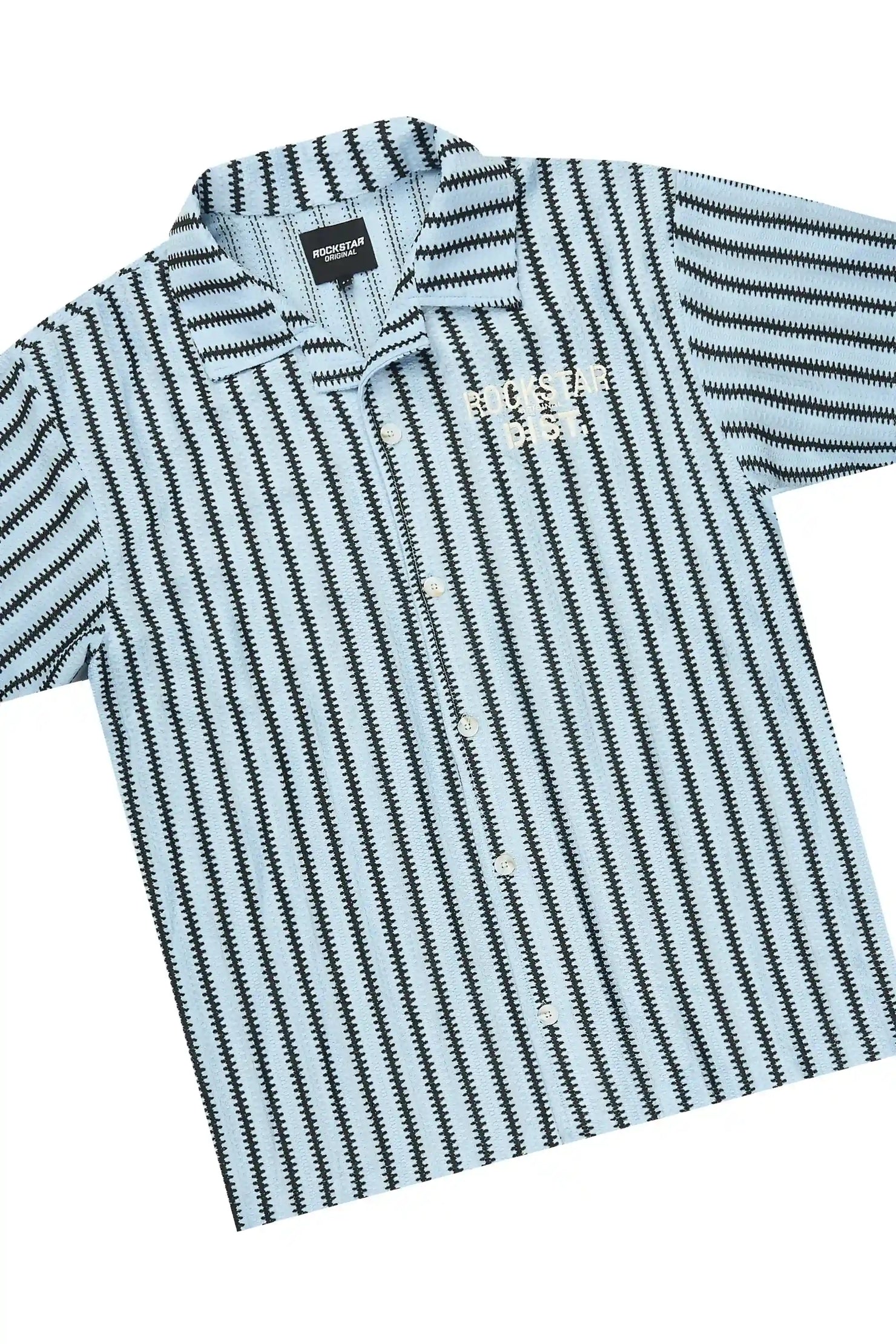 Gerald Light Blue Button Down Shirt/Short Set