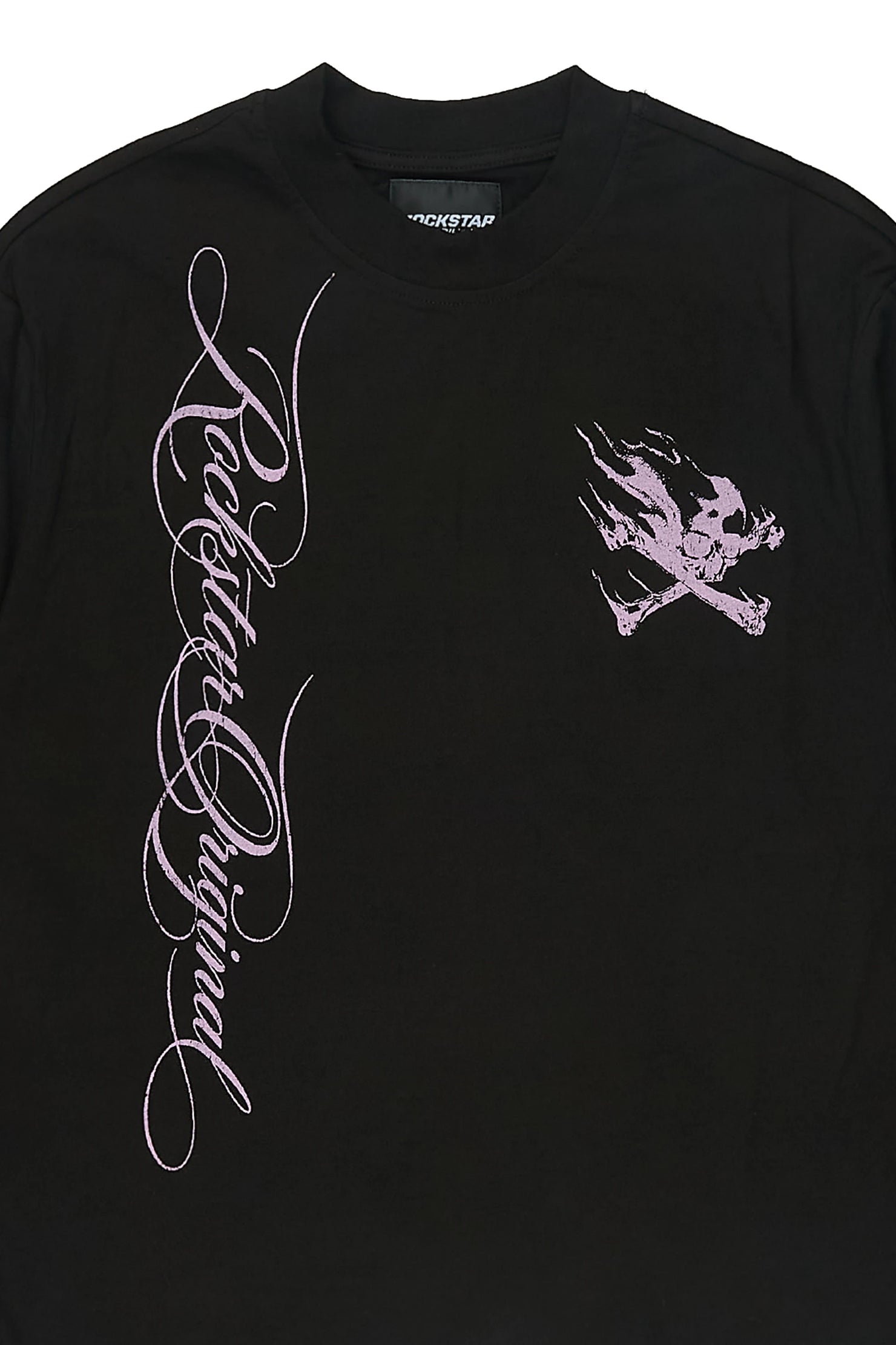 Girls Cabain Black/Pink Long Sleeve Graphic T-Shirt