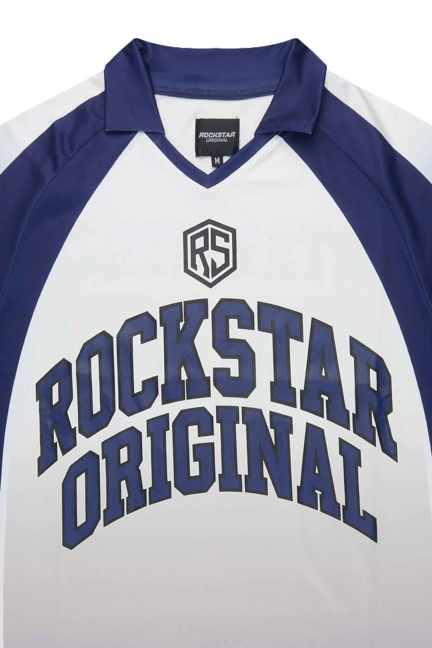 Ricco Blue/White World Soccer Inspired Graphic Jersey