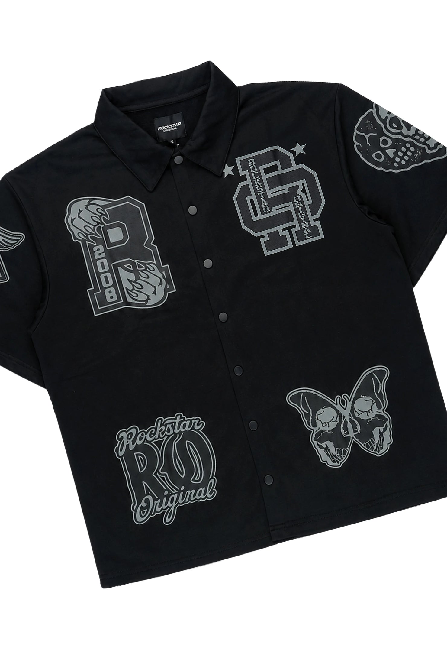 Igor Black Crop Boxy Shirt/Fleece Baggy Track Set