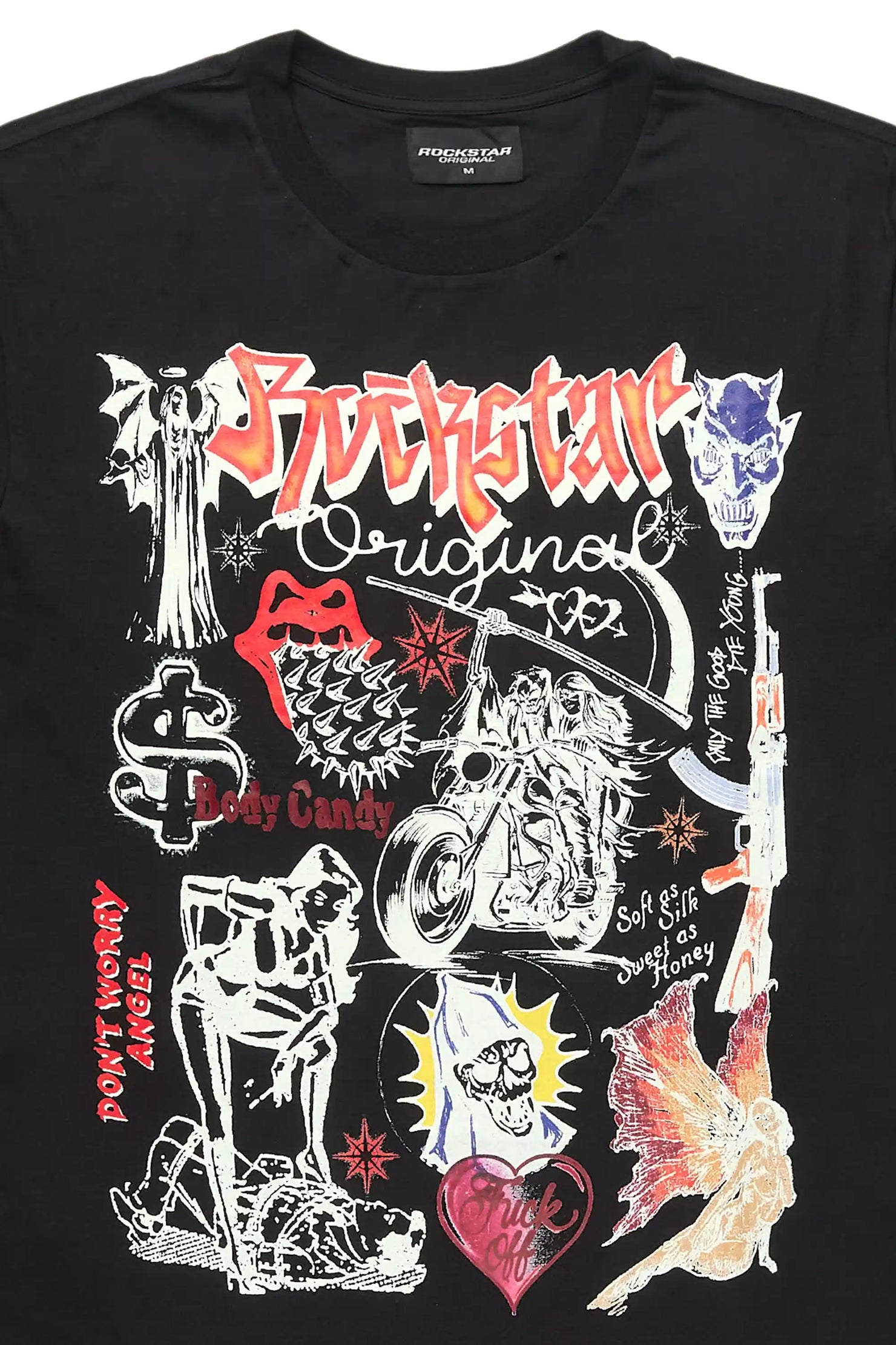 Daisia Black Oversized T-Shirt