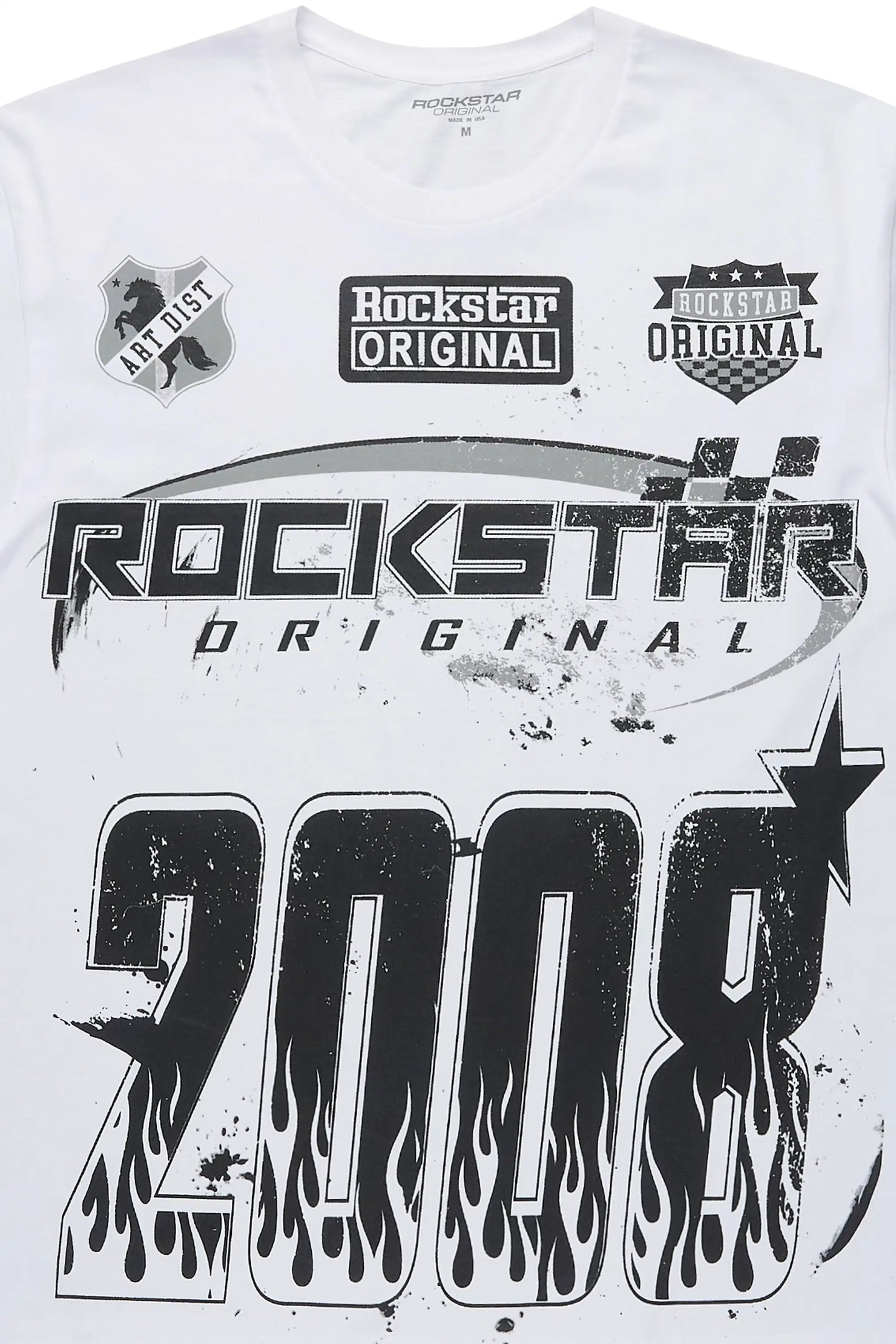 Amos 2.0 White/Black Graphic T-Shirt