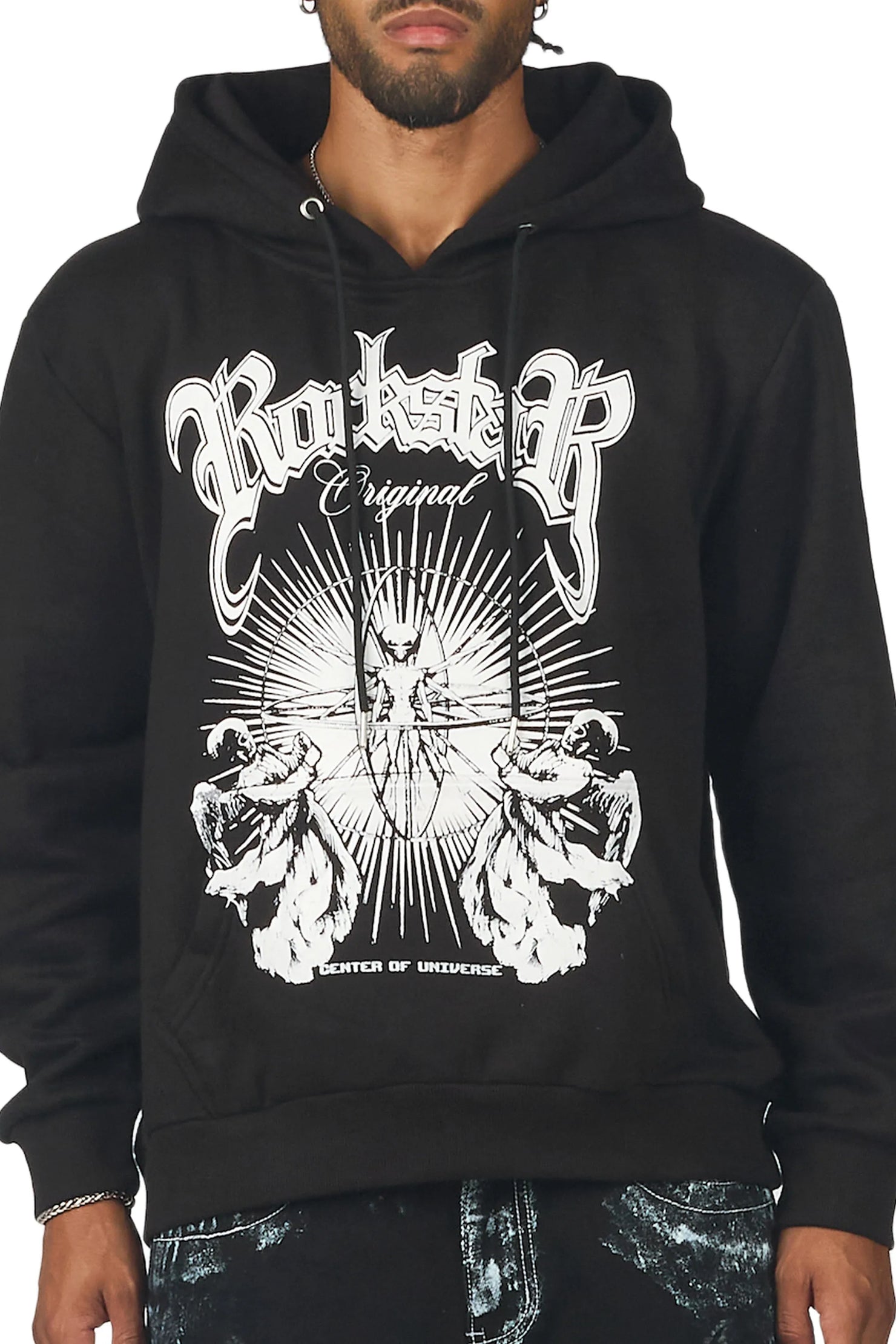 Yarden Black Graphic Hoodie