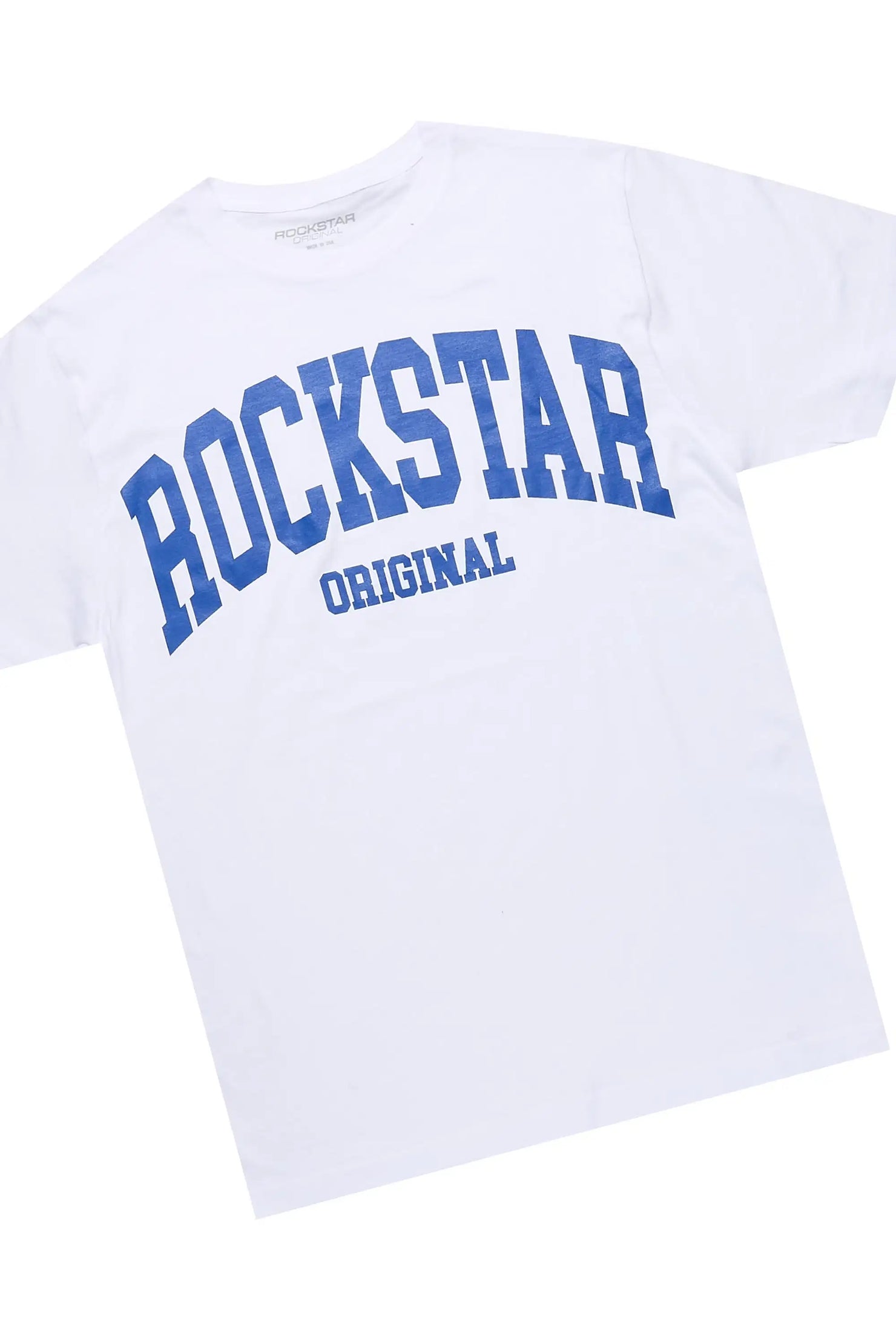 Rayray White/Royal Blue T-Shirt/Relaxed Track Set