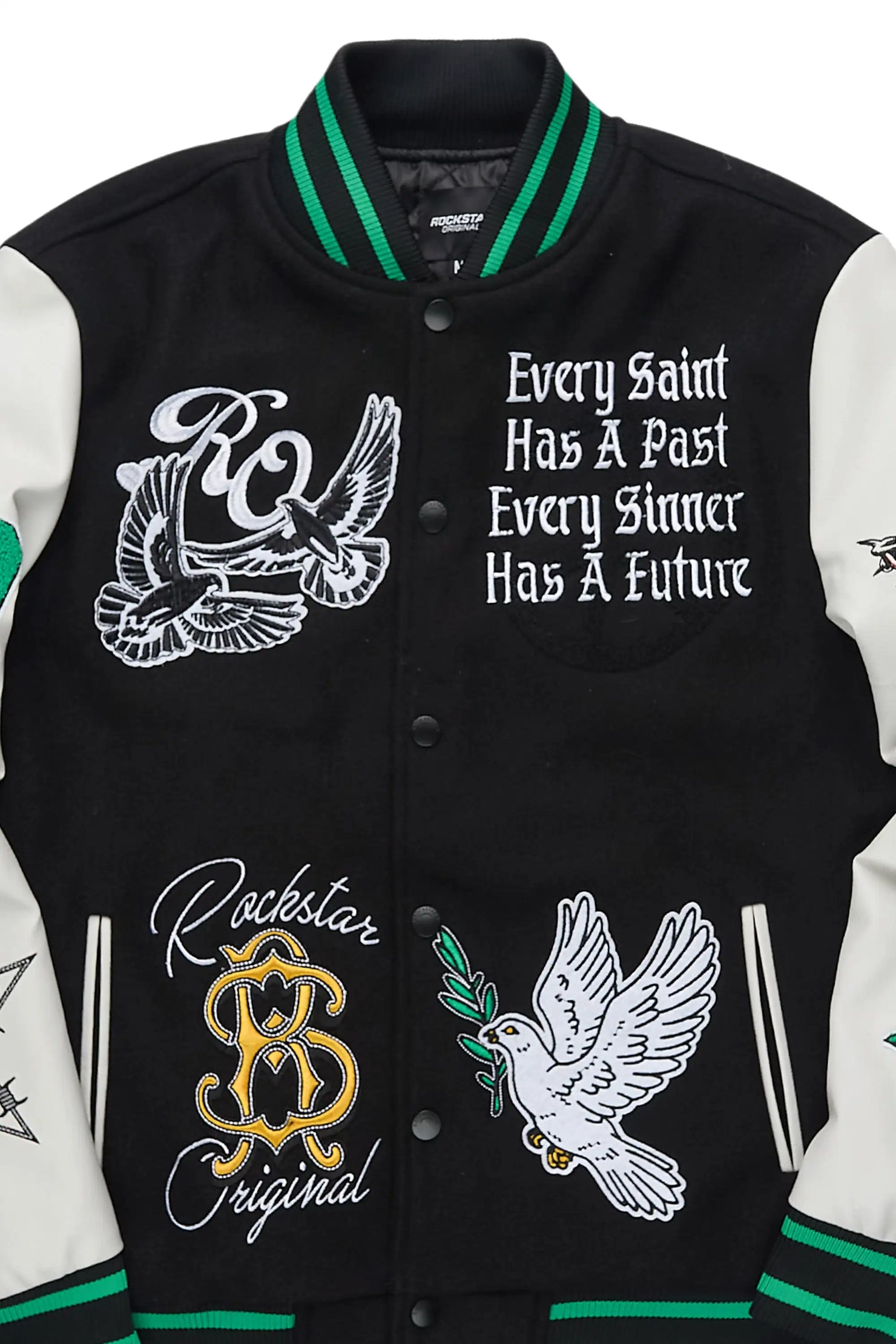 Warpath Black Varsity Jacket