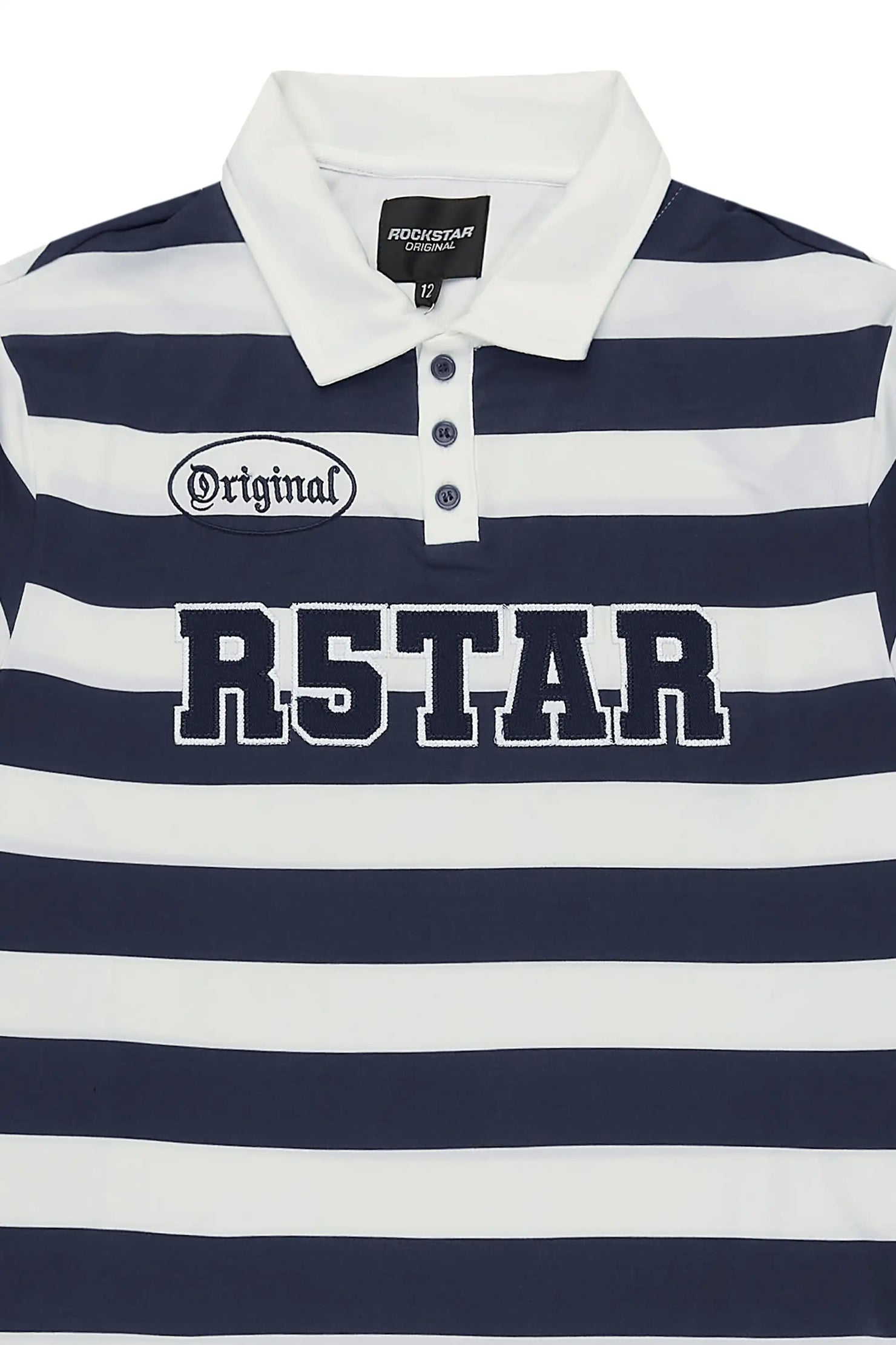 Boys Fintan Navy/Cream Polo
