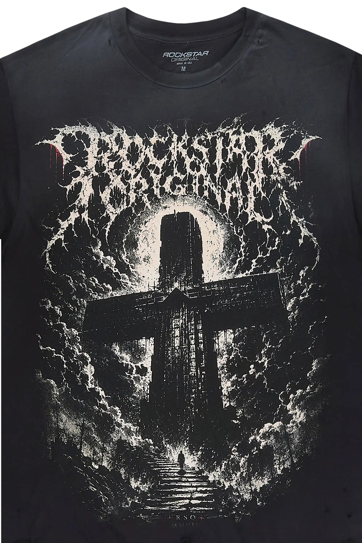 Cassell Black Oversized Graphic T-Shirt