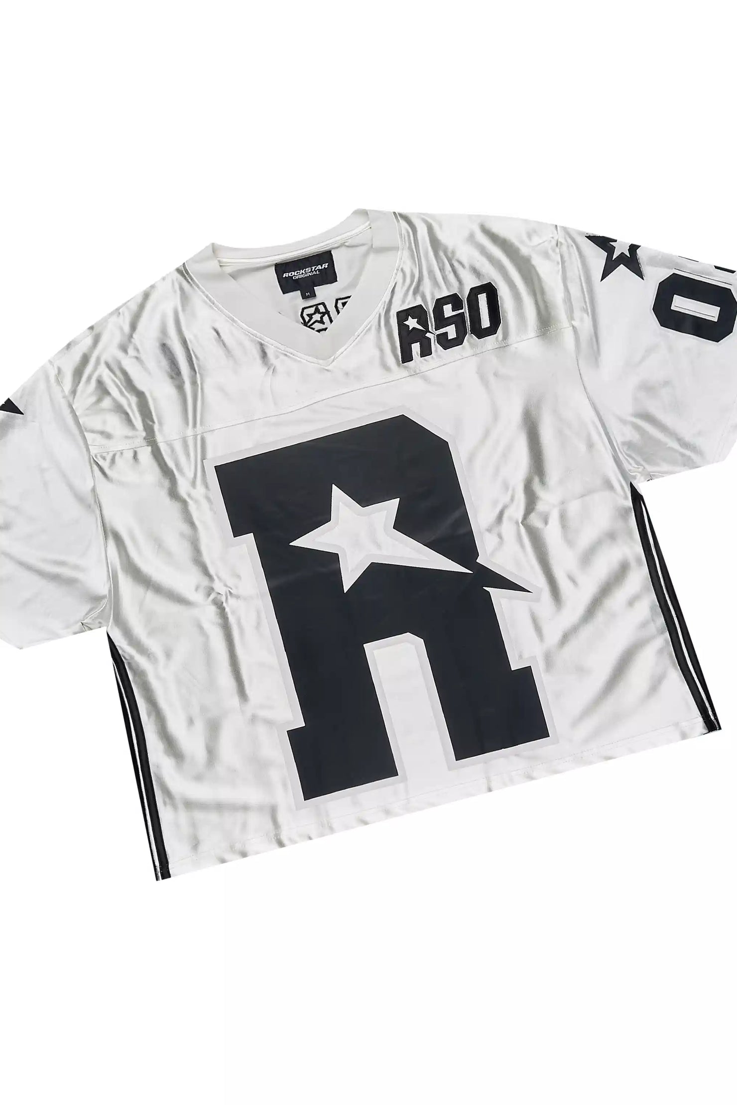 RSO 8 White T-Shirt/Baggy Stacked Track Set