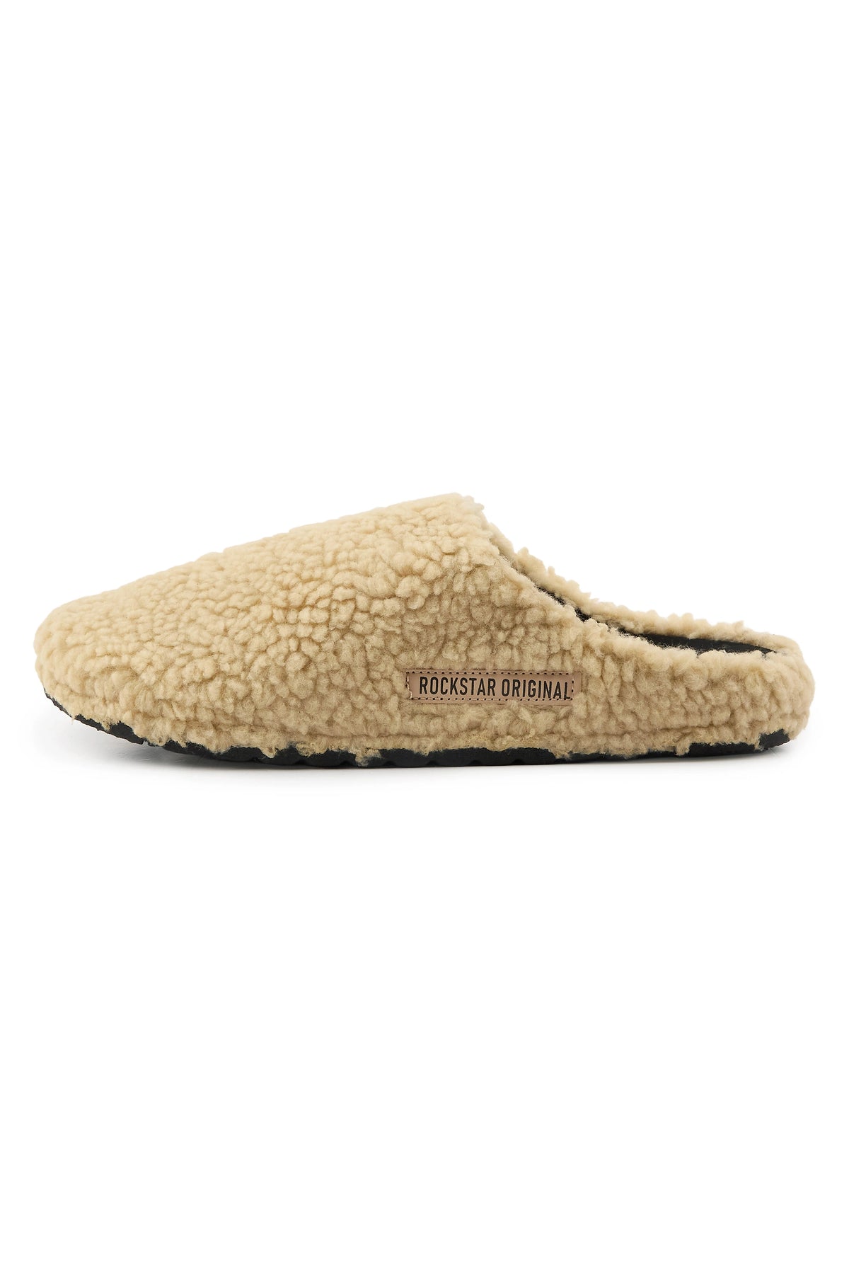 Mens Mekky Cream Sherpa Mule
