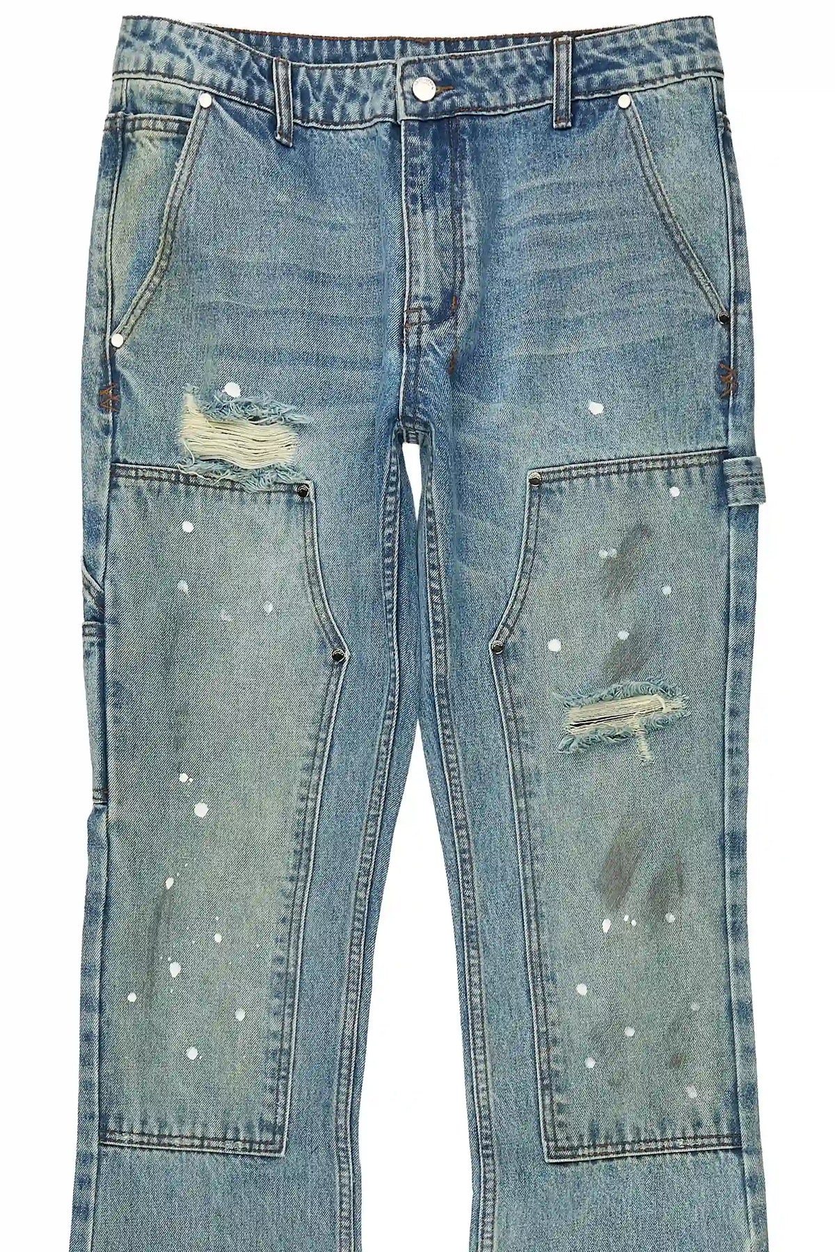 Wren Blue Stacked Fit Jean