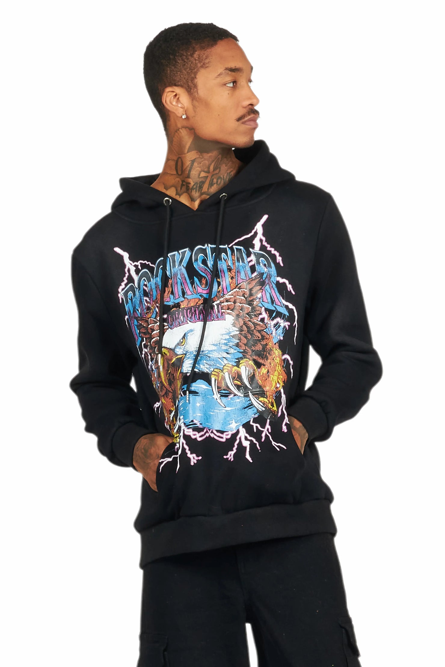 Darken Black Graphic Hoodie