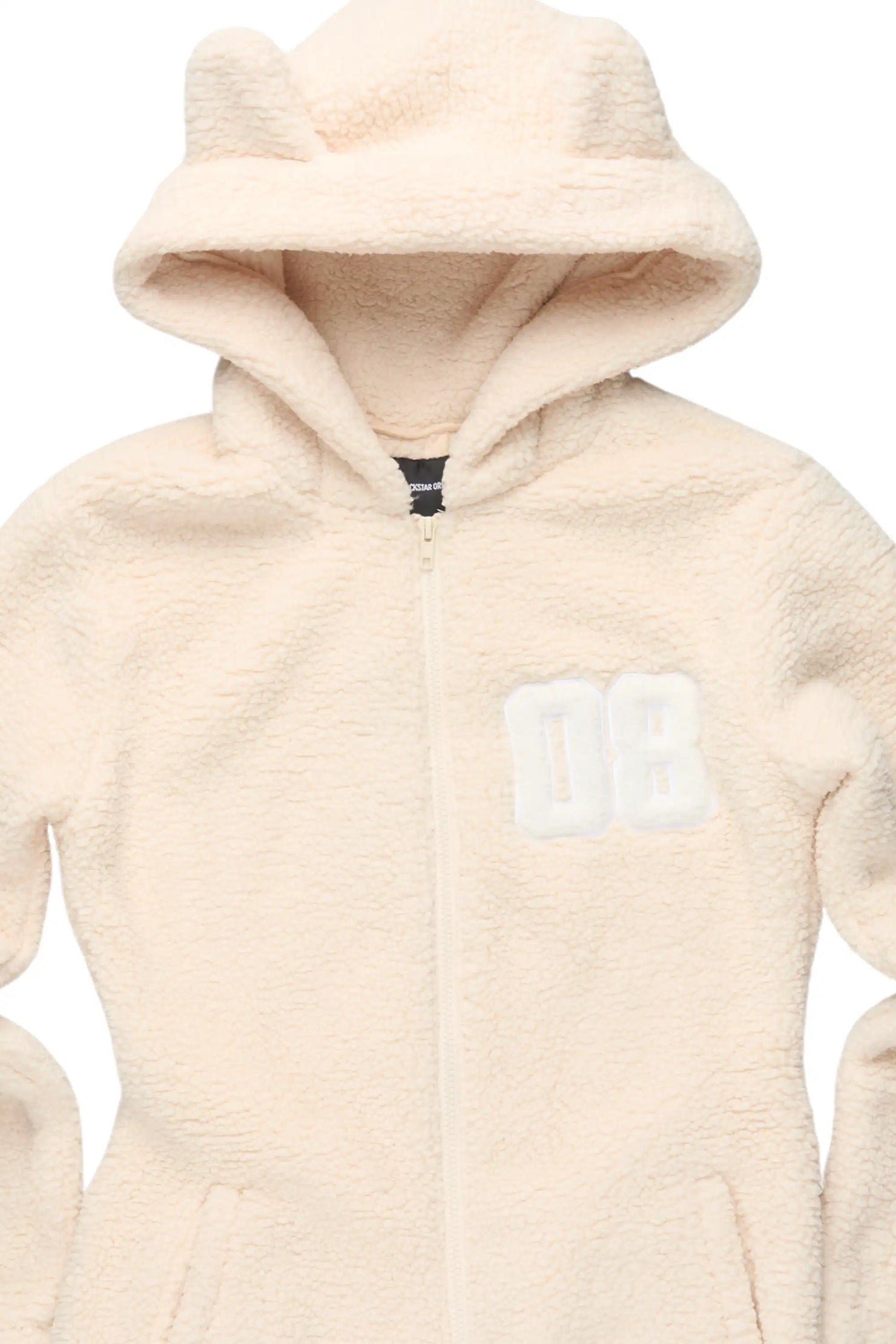 Shanakia Beige Sherpa Romper