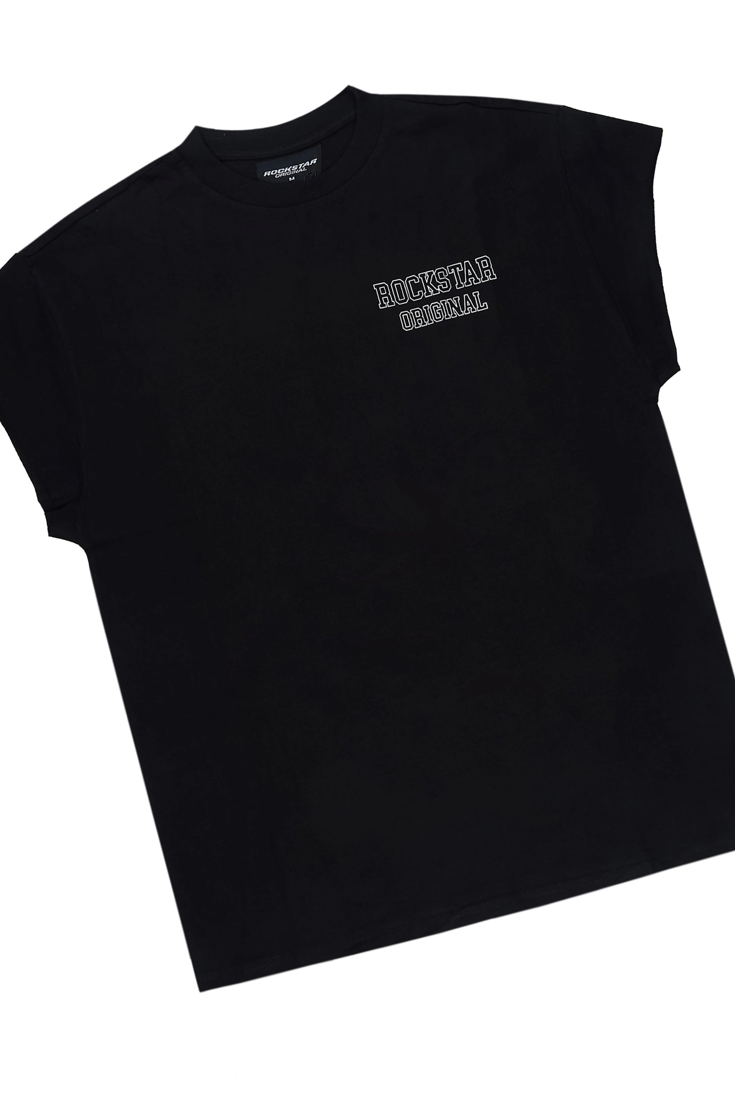 Lusent Black Muscle Tee/Jort Set