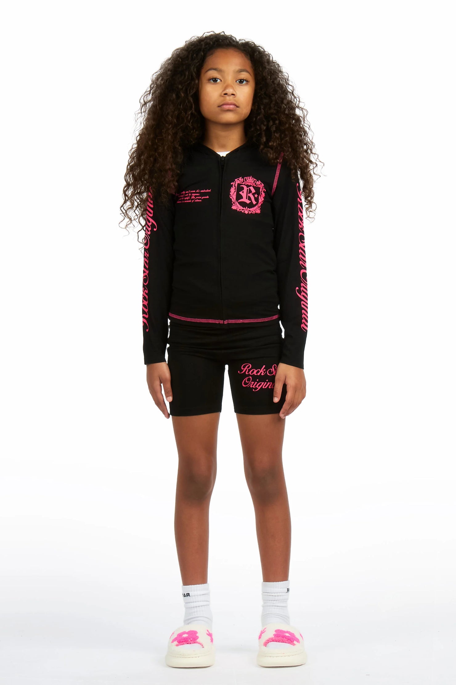 Girls Desmnie Black Short Set