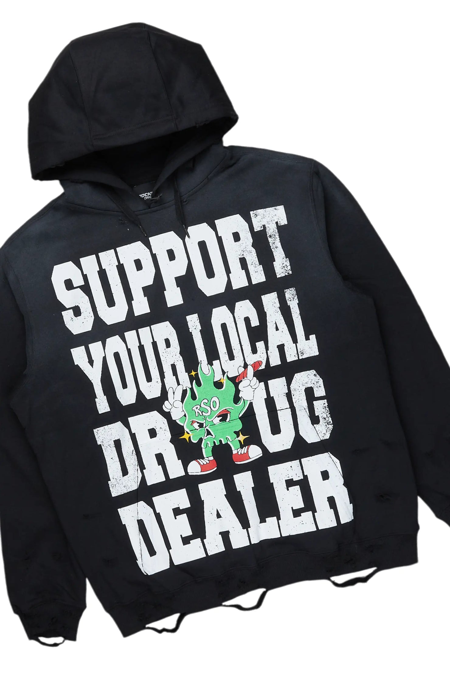 Tarl Black Hoodie/Super Stacked Flare Jean Bundle