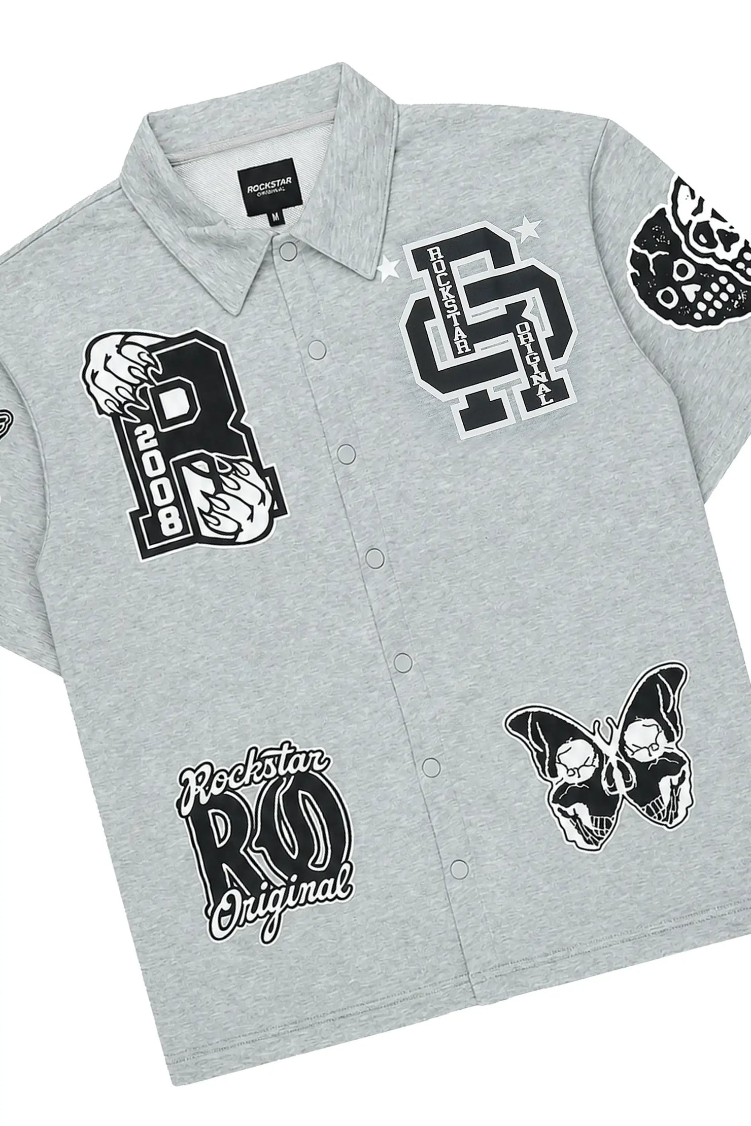Igor Heather Grey Crop Boxy Shirt/Fleece Baggy Track Set