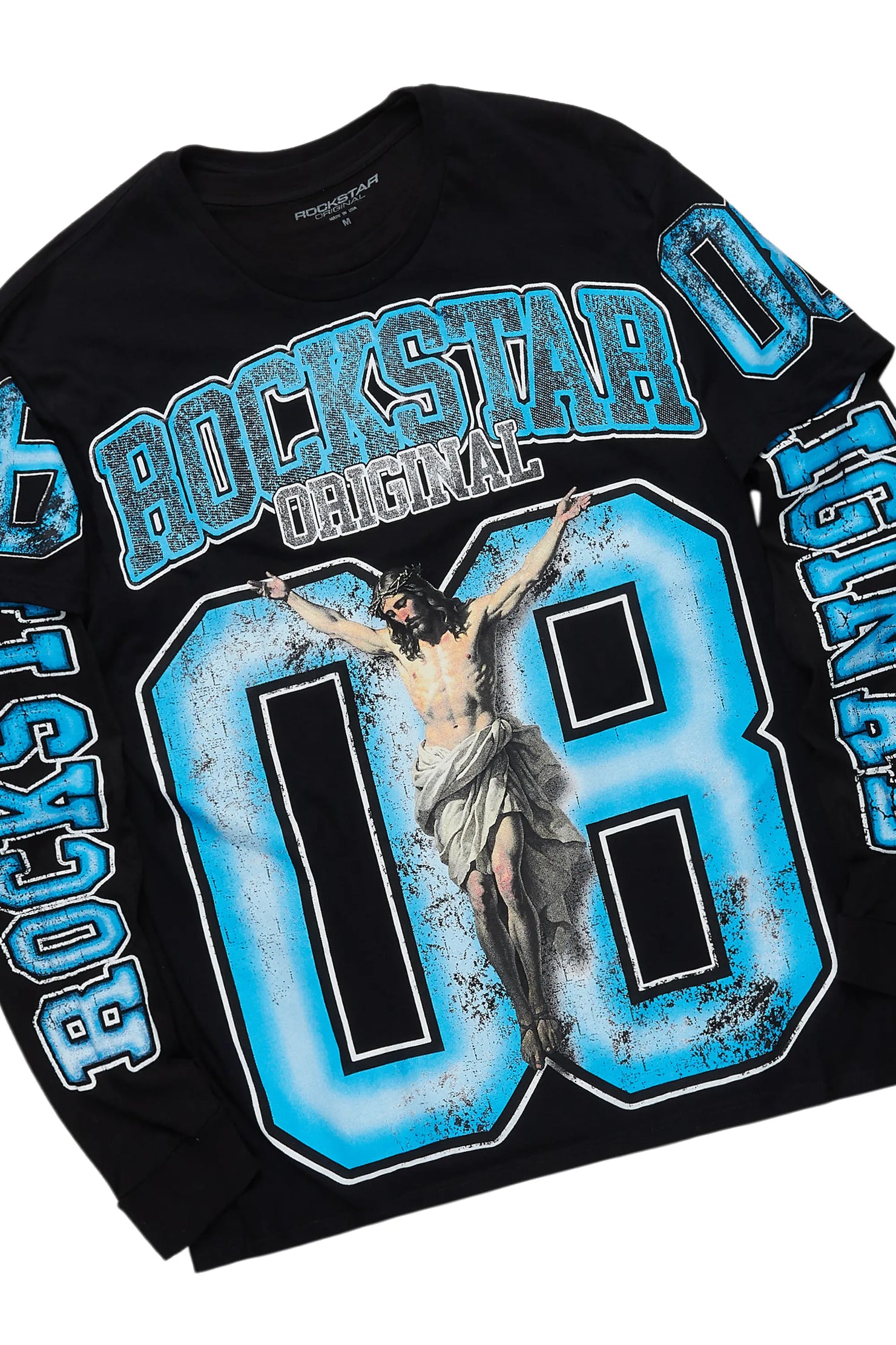 Fields Black/Royal Double Layer T-Shirt/Baggy Pant Set