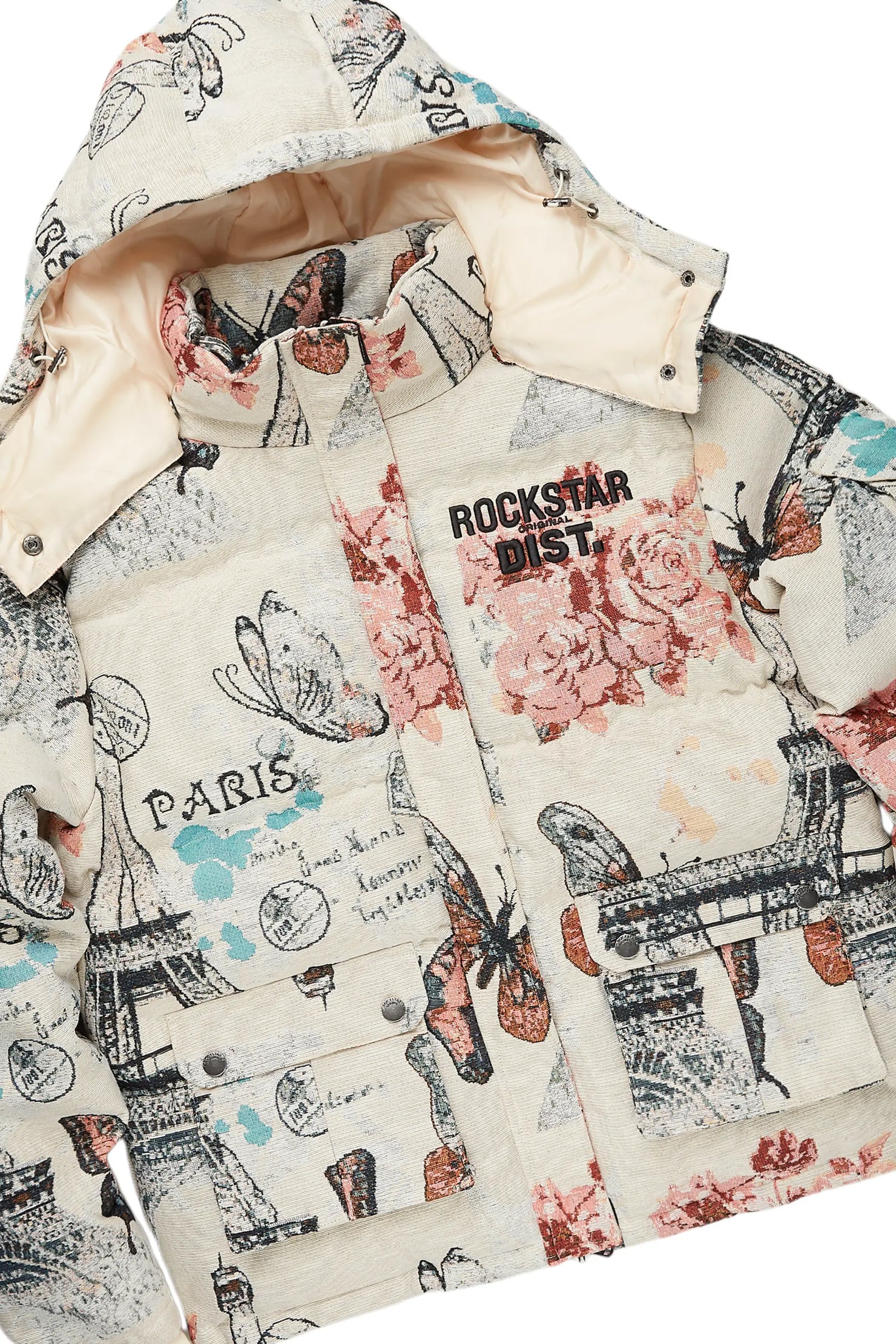 Lamont Beige Multi Puffer & Lamont Tapestry Jean Bundle