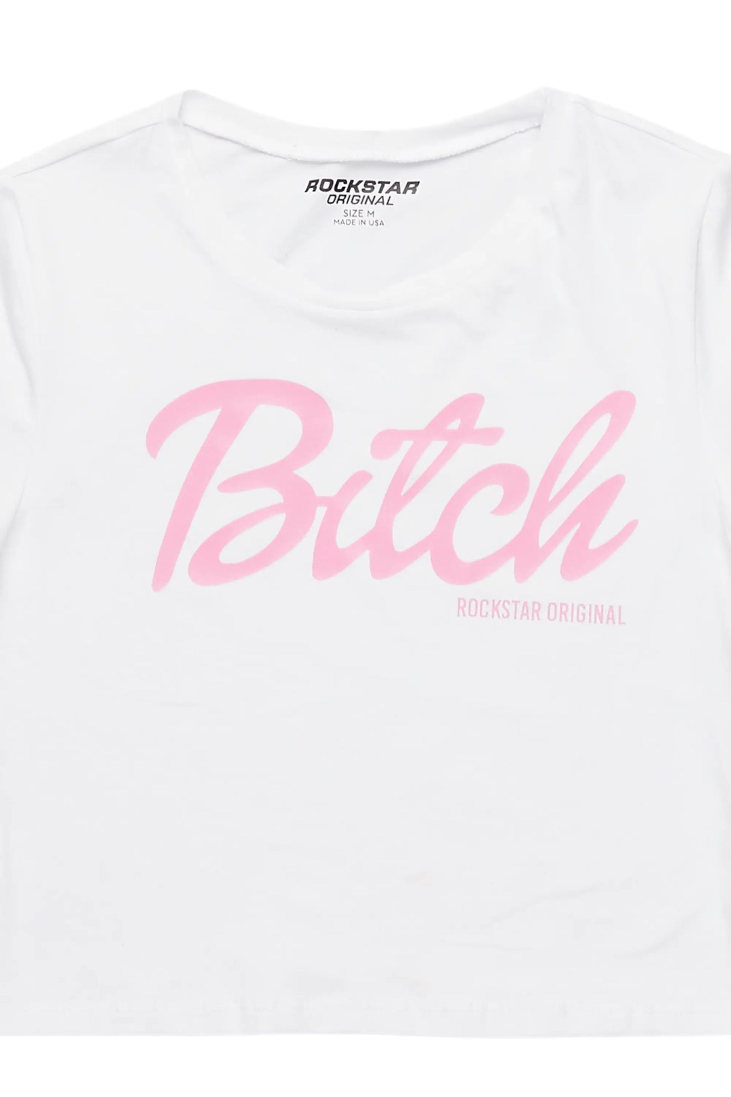 Laressa White Crop T-Shirt