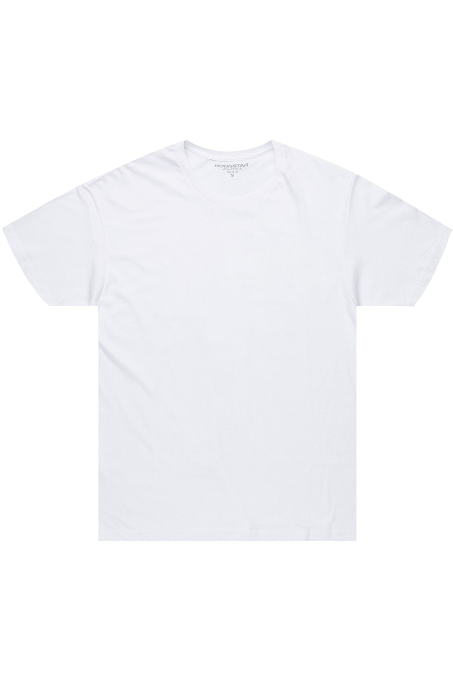 Basic Rockstar White 3 Pack Plain T-Shirts